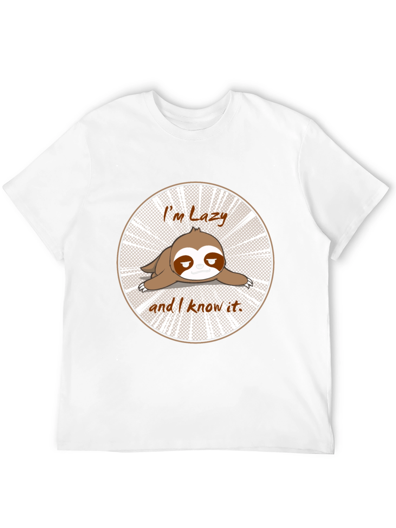 Black Lazy Sloth T-Shirt Funny Graphic Tee view 12