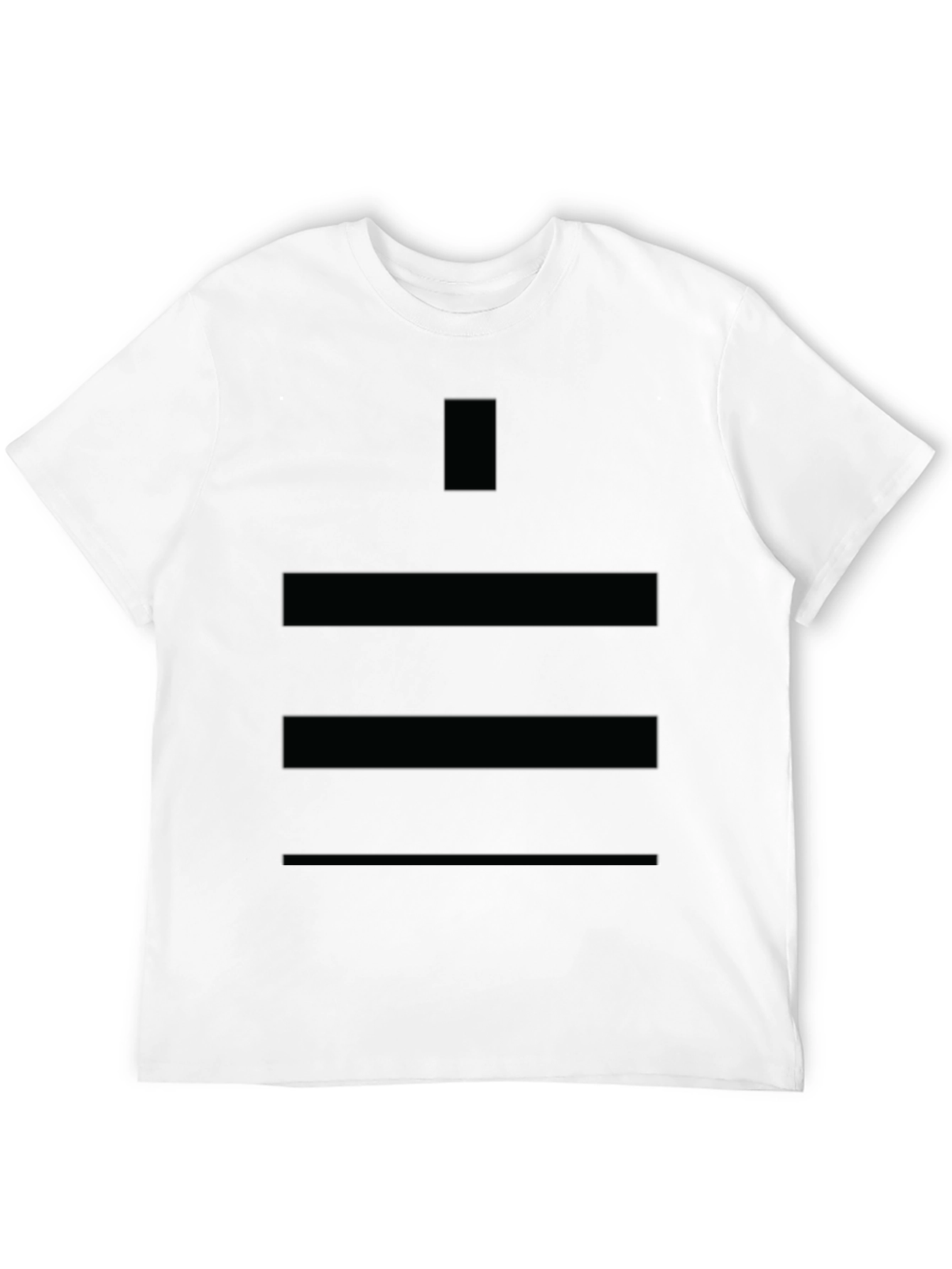 Black Stylish Men's Black T-Shirt with Geometric Design view 12