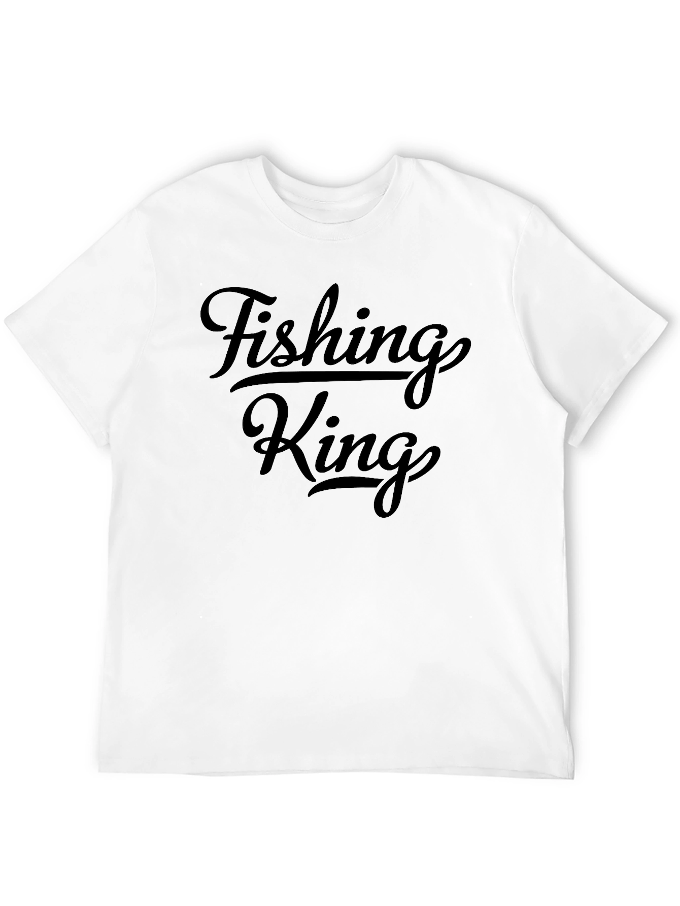 Black Fishing King Graphic Tee - Men's Black T-Shirt view 12