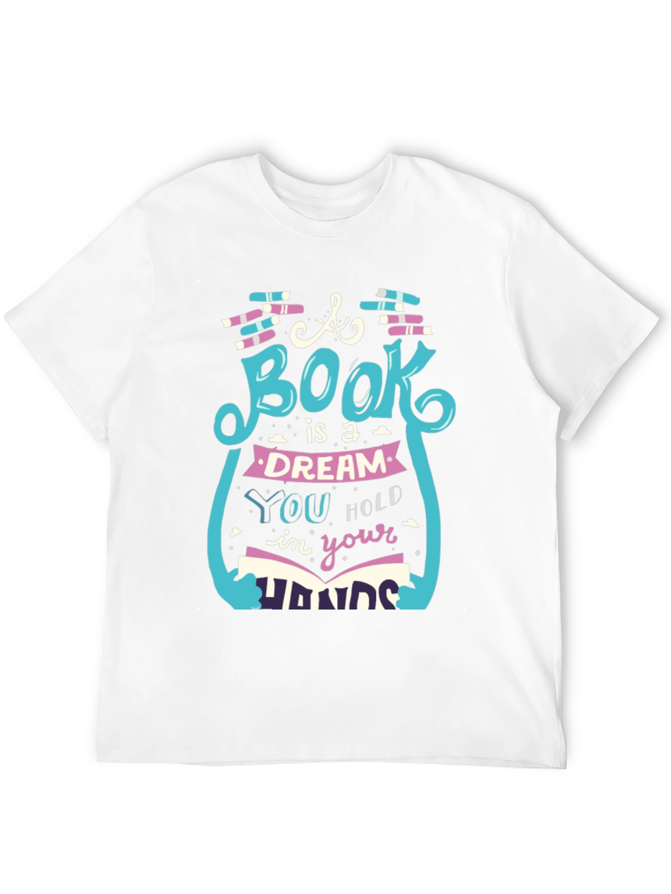 Black Book Lover Graphic Tee - 'A Book is a Dream' Unisex Shirt view 12