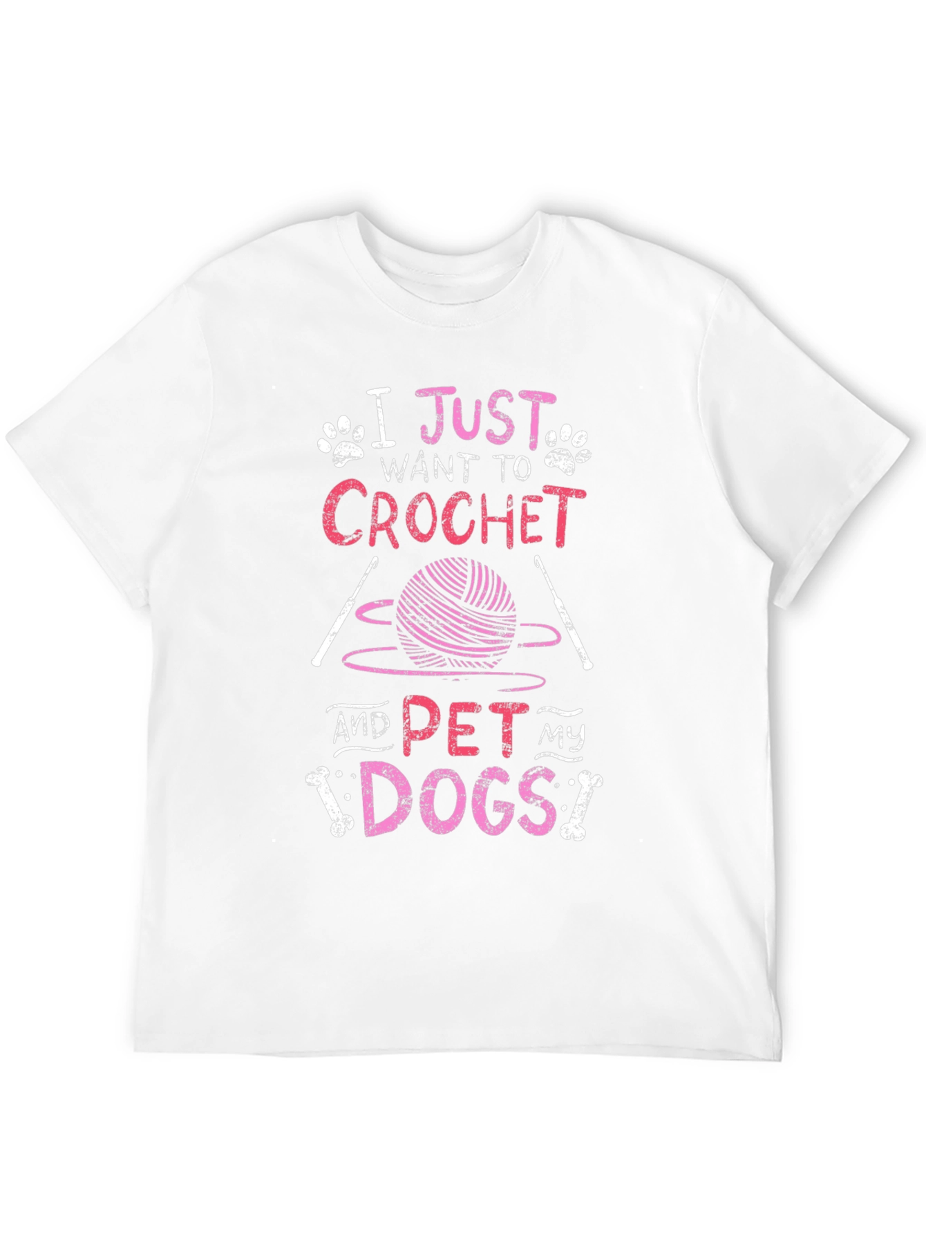 Black Crochet and Dogs T-Shirt view 12
