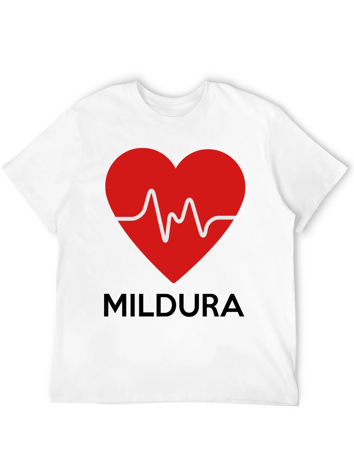 Black Mildura Heartbeat Graphic Tee - Black view 12