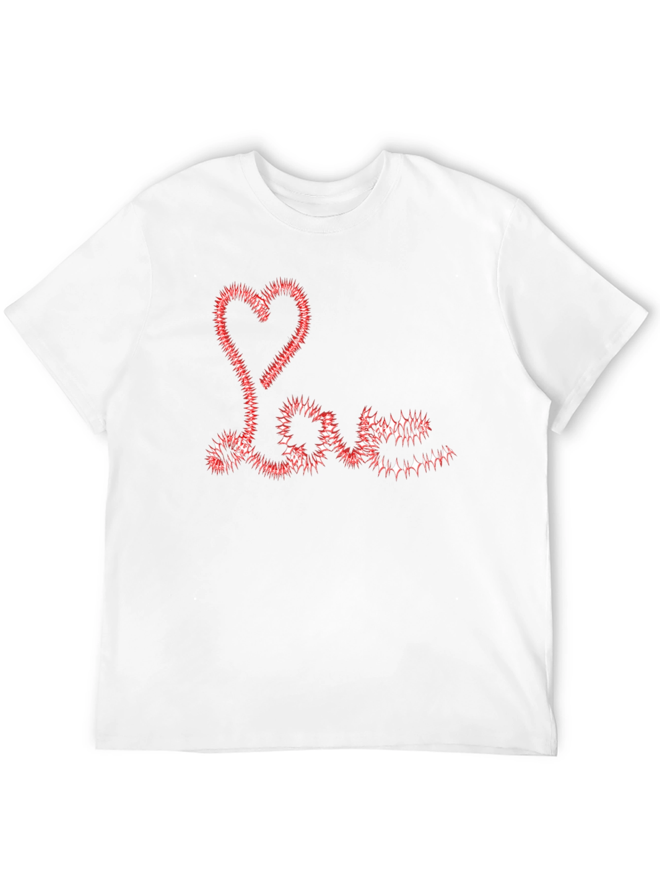 Black Love Heart Graphic Black T-Shirt view 12