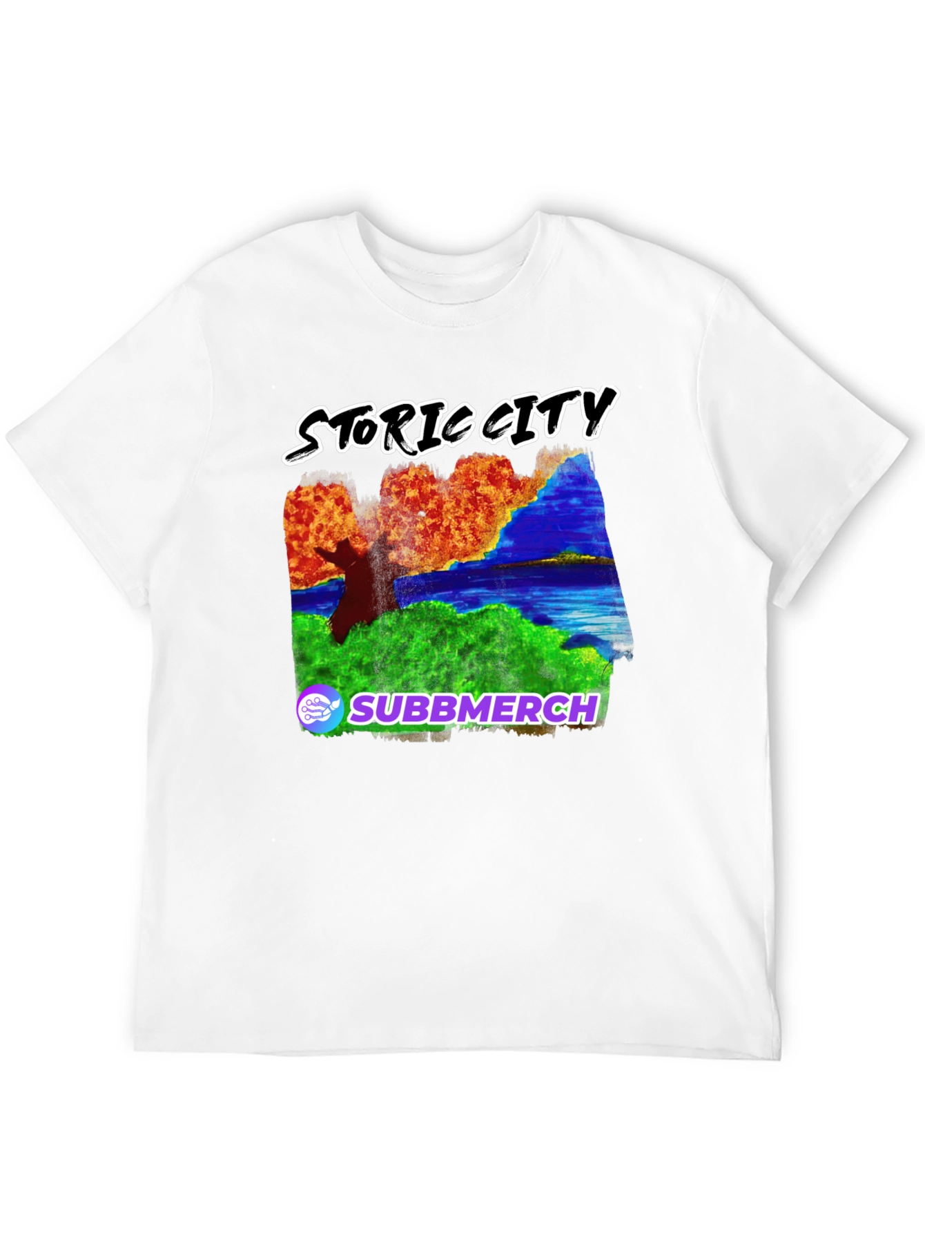 Black Storic City Black Graphic Tee view 12