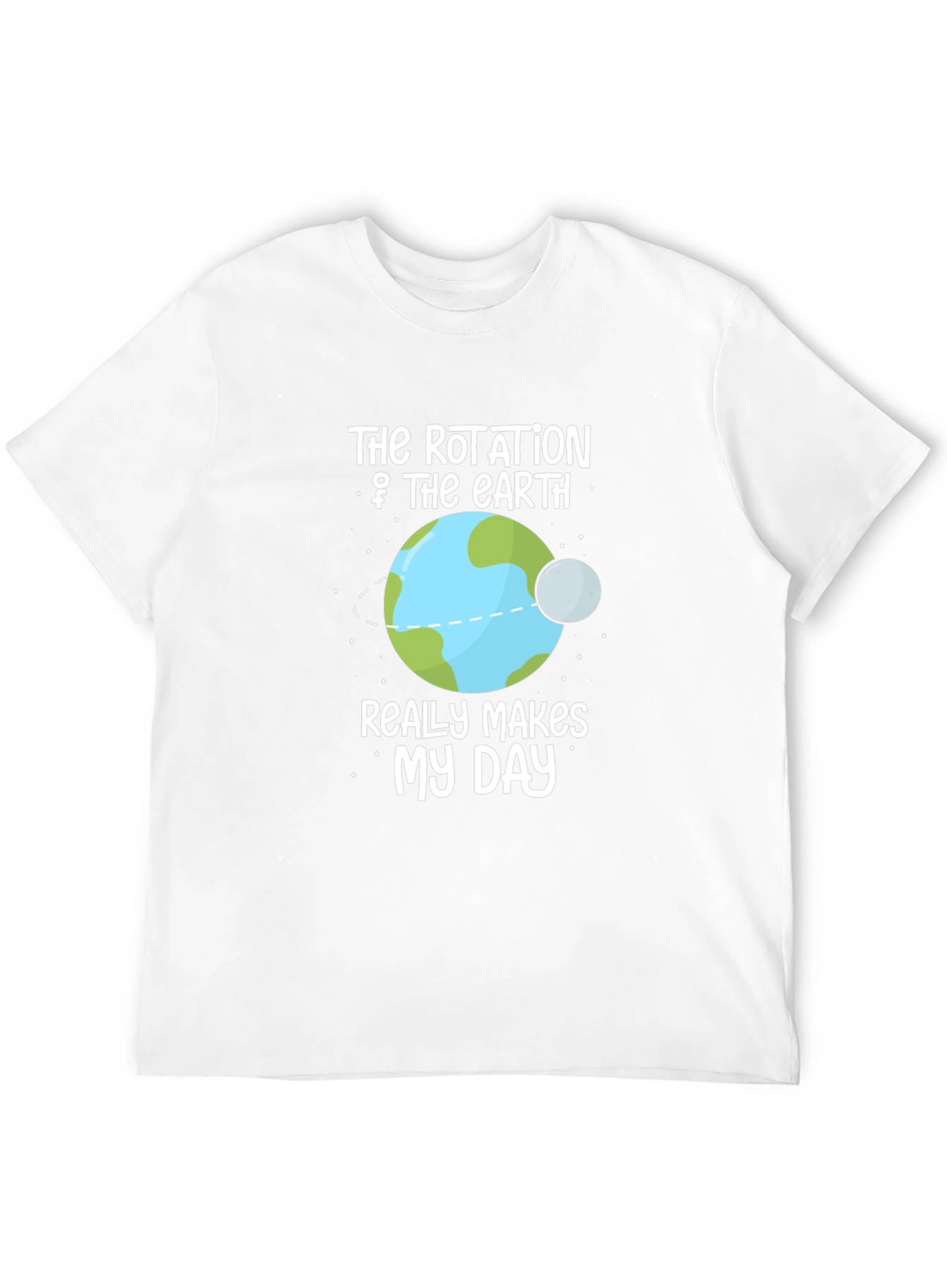 Black Rotation of Earth Graphic T-Shirt view 12
