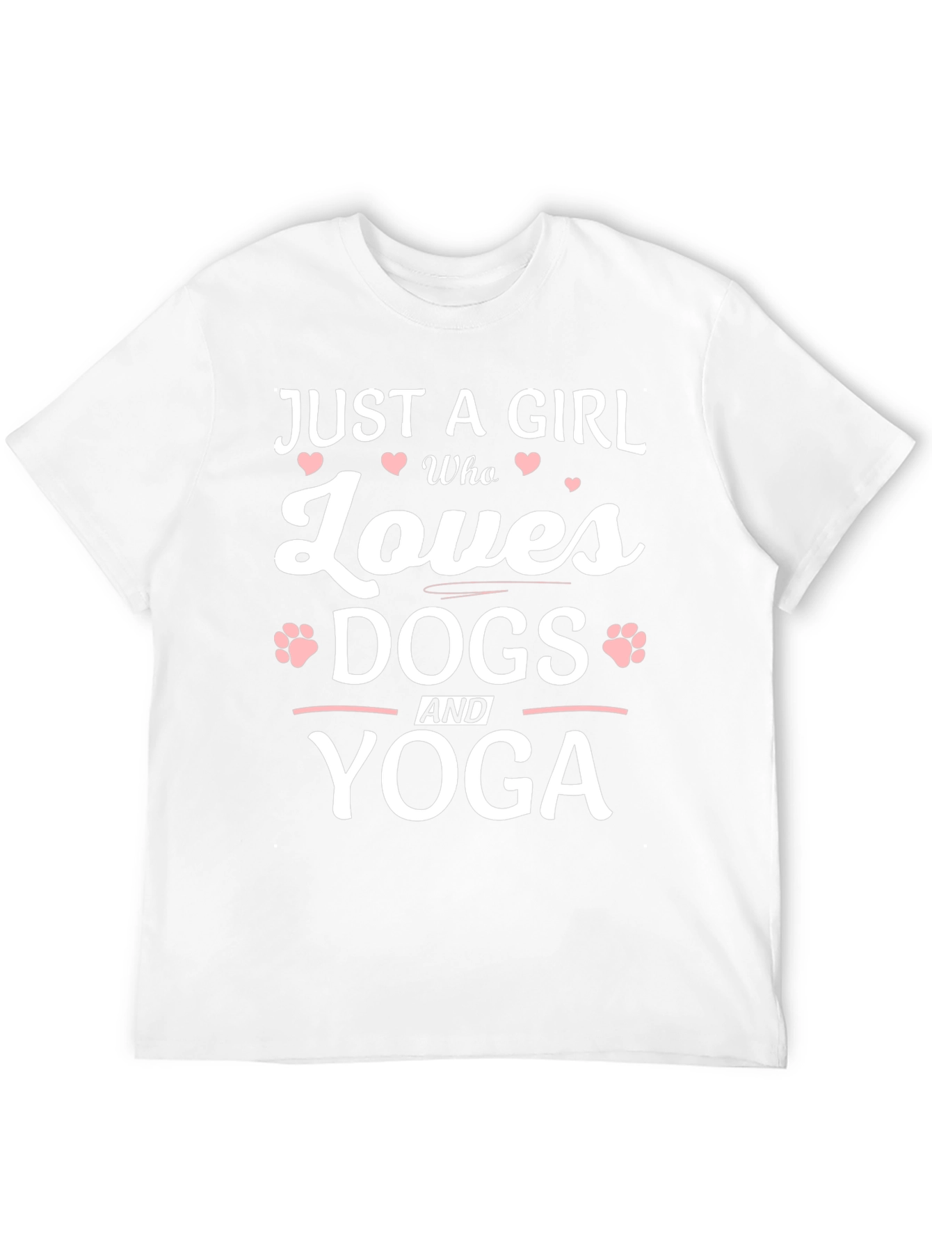 Black Just a Girl Who Loves Dogs and Yoga T-Shirt view 12