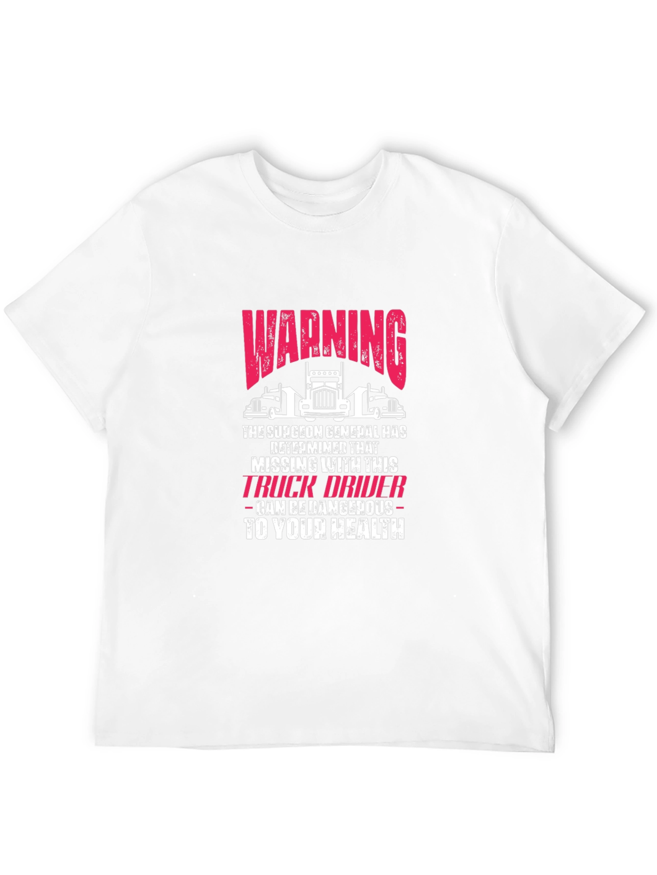 Black Warning Truck Driver T-Shirt Funny Novelty Graphic Tee view 12