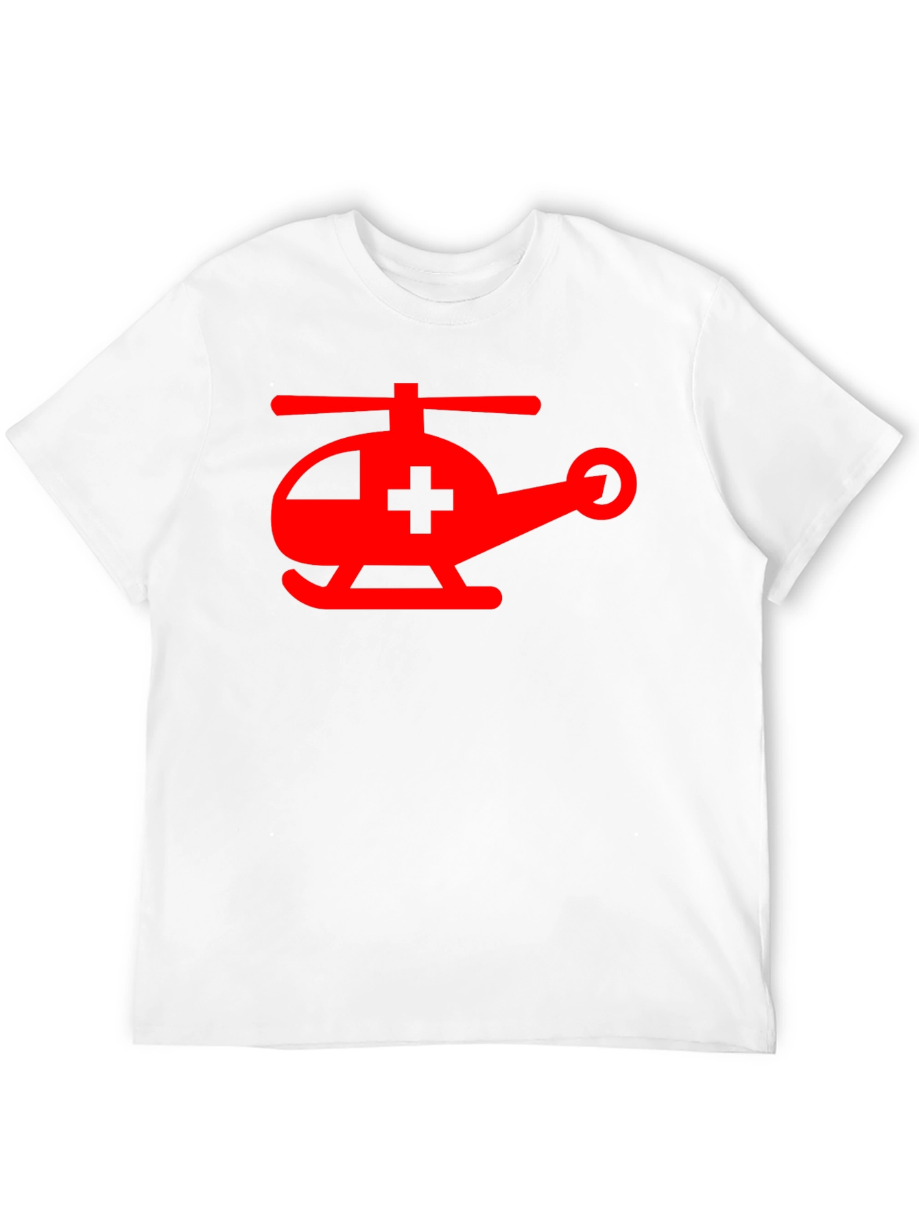Black Medical Helicopter Graphic Tee - Black Cotton Comfort view 12