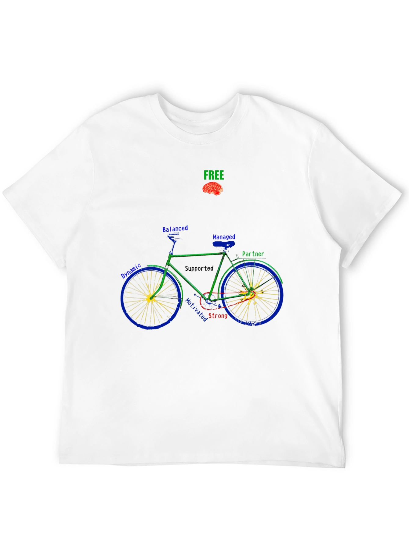 Black Unique Bike Graphic T-Shirt - Thoughtful Design view 12