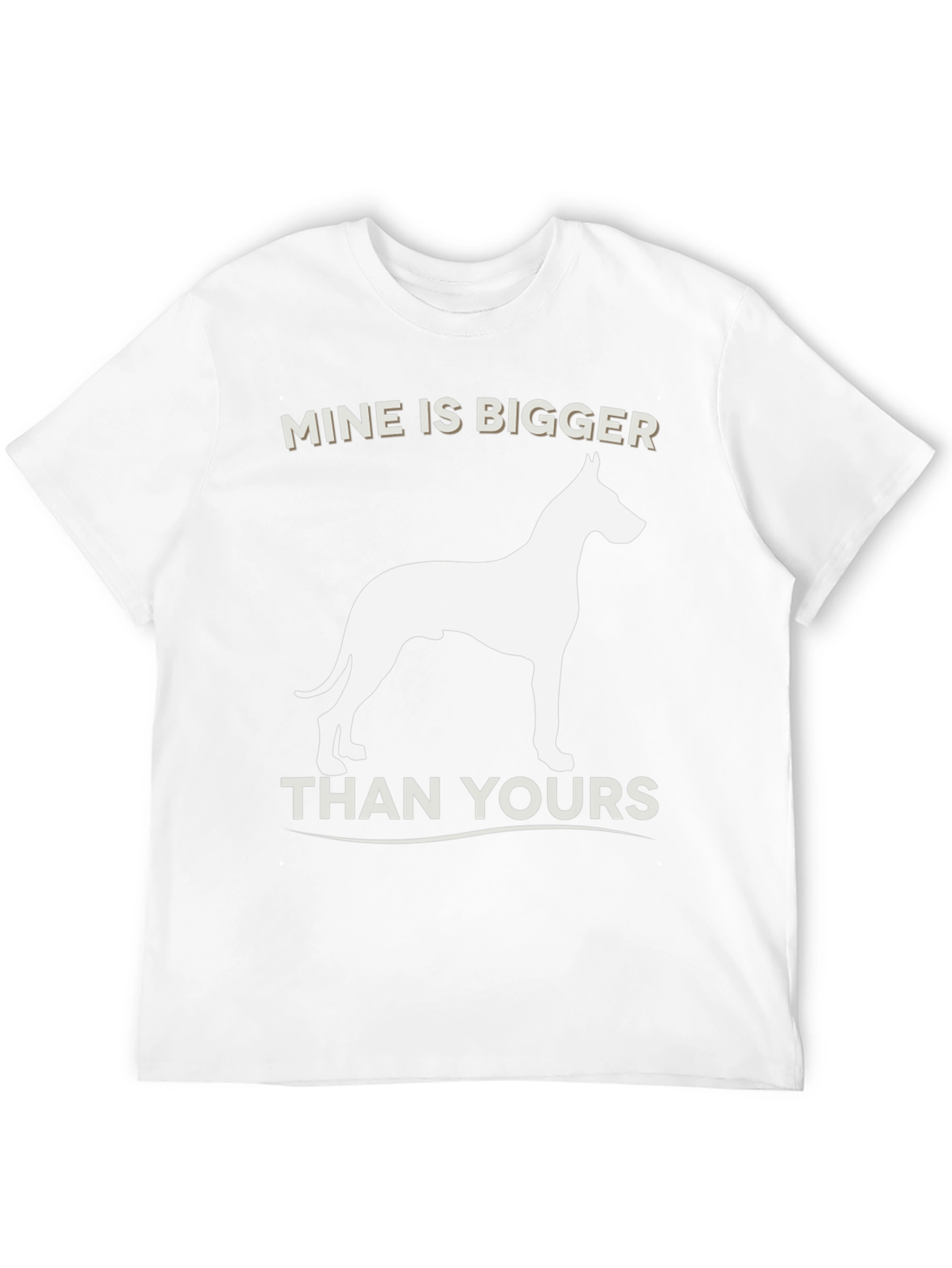 Black Mine Is Bigger Dog Graphic T-Shirt view 12