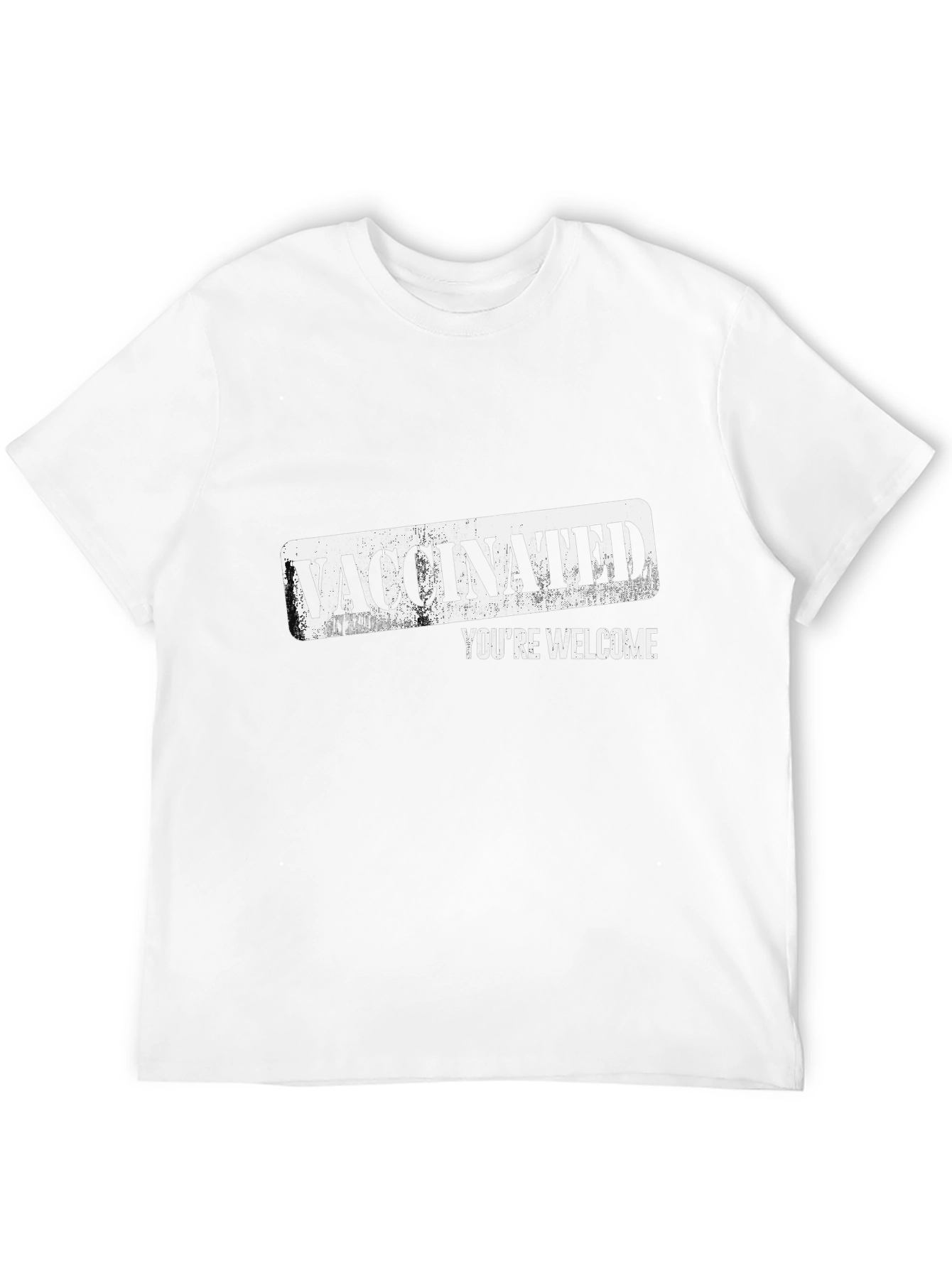Black Vaccinated You're Welcome Graphic T-Shirt view 12