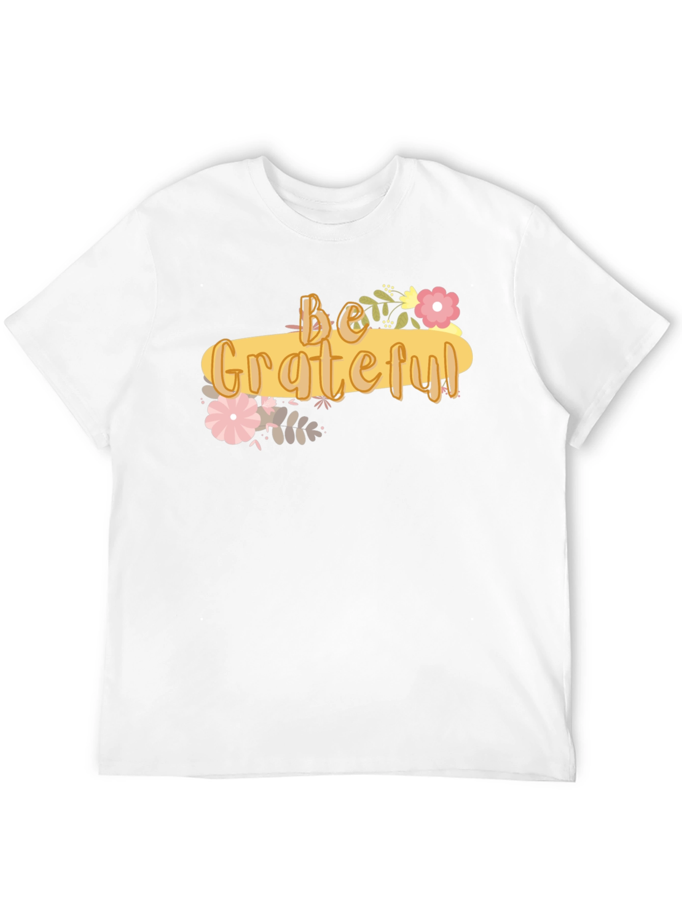 Black Be Grateful Graphic Tee - Soft Cotton Blend Shirt view 12