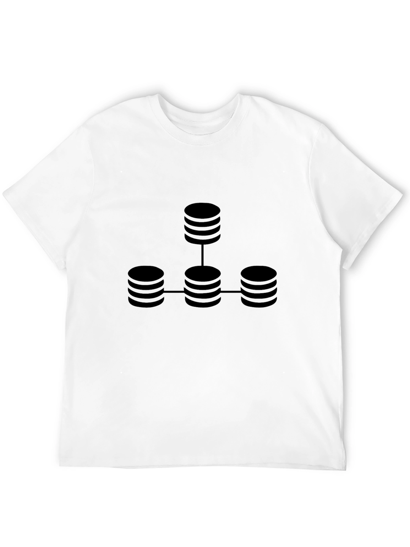 Black Database Network Black T-Shirt view 12