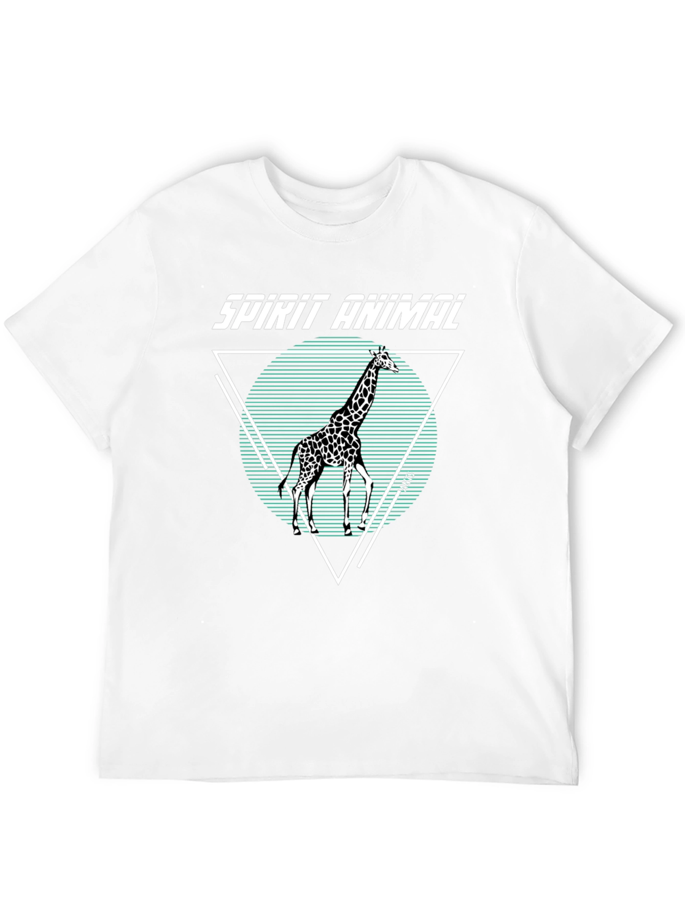 Black Spirit Animal Giraffe Graphic Tee view 12