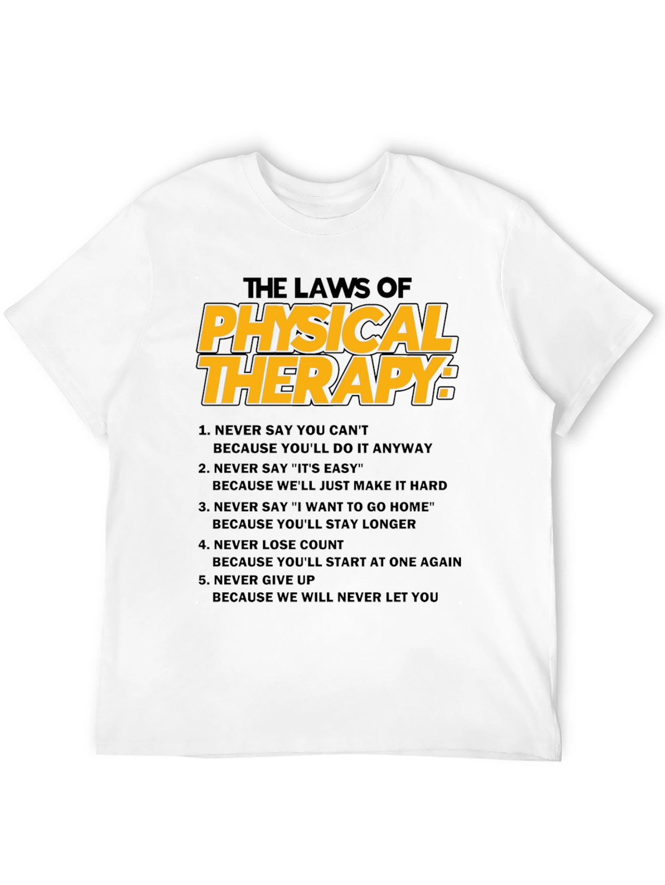 Black The Laws of Physical Therapy T-Shirt view 12