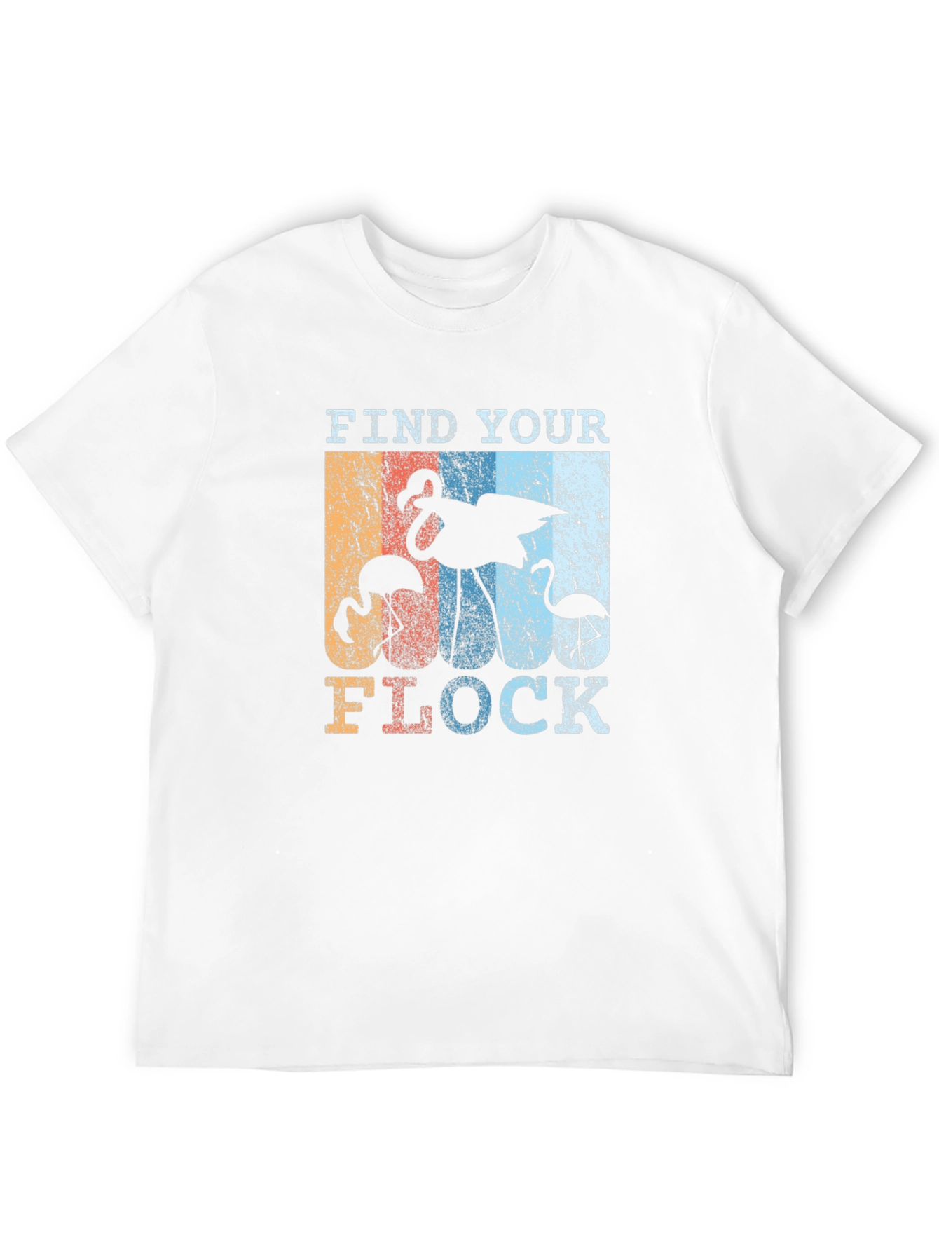 Black Find Your Flock Retro Graphic T-Shirt view 12