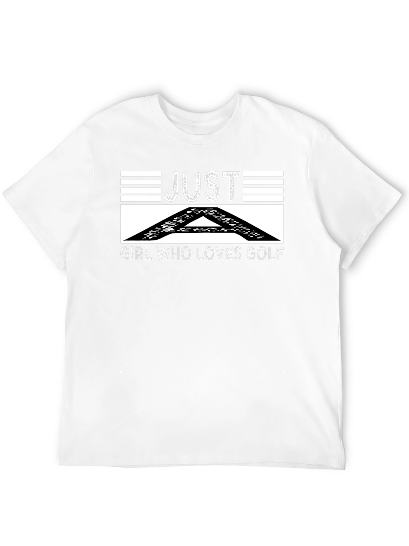 Black Just A Girl Who Loves Golf Black T-Shirt view 12