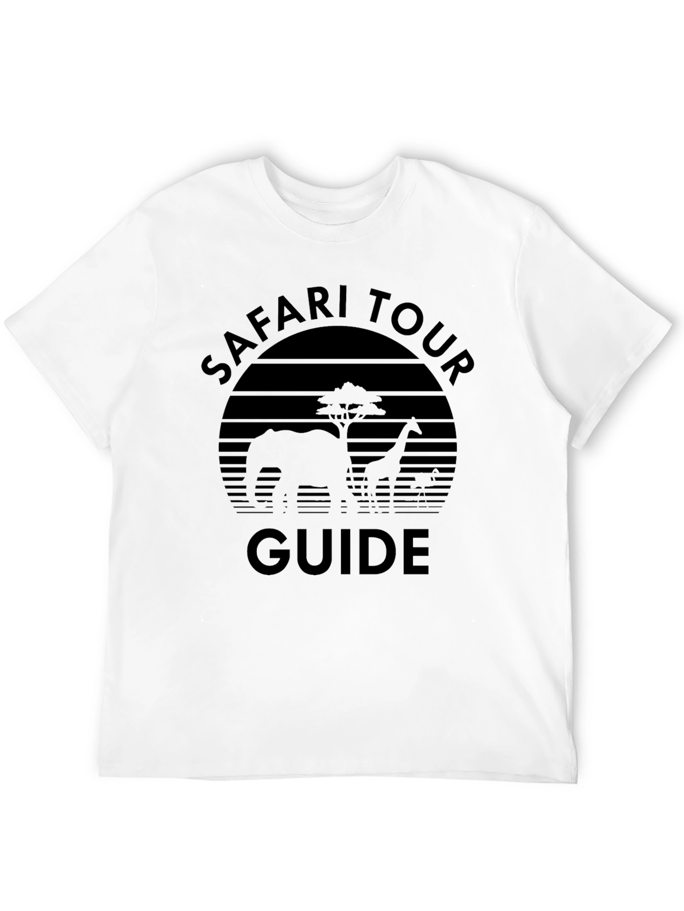 Black Safari Tour Guide Black T-Shirt view 12