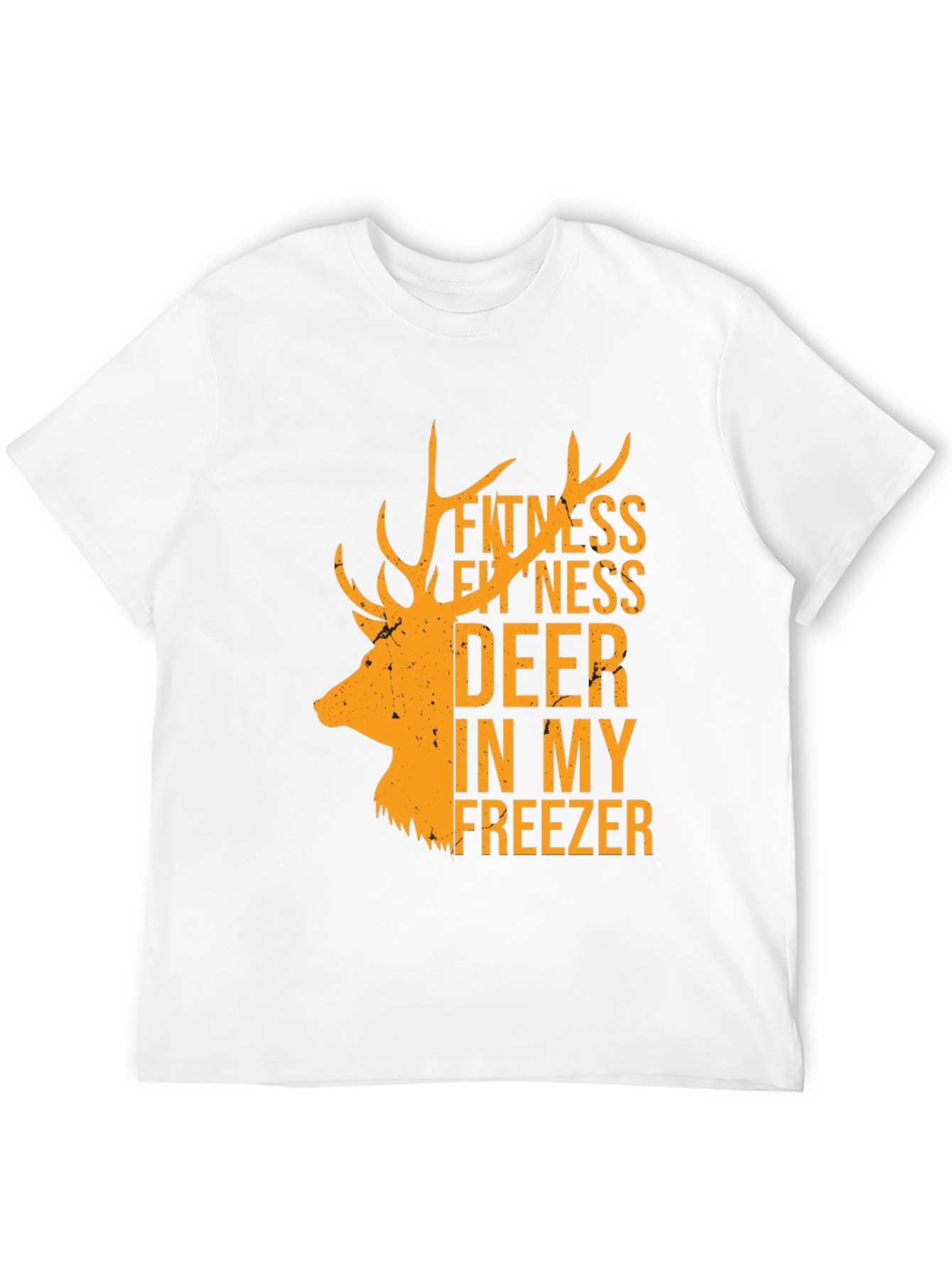 Black Fitness Deer In My Freezer Black T-Shirt view 12