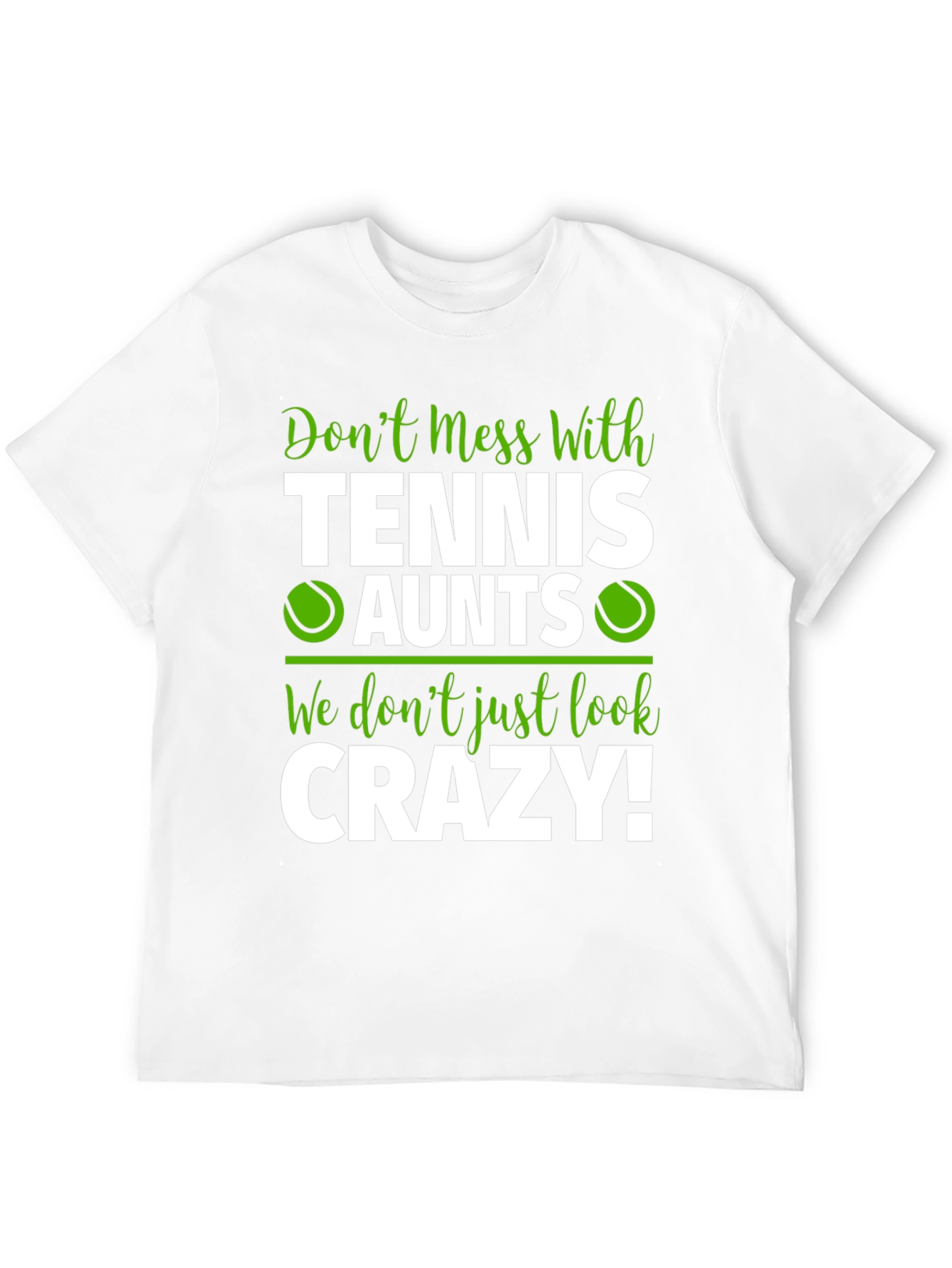 Black Tennis Aunts Graphic Tee - Don't Mess With Us! view 12