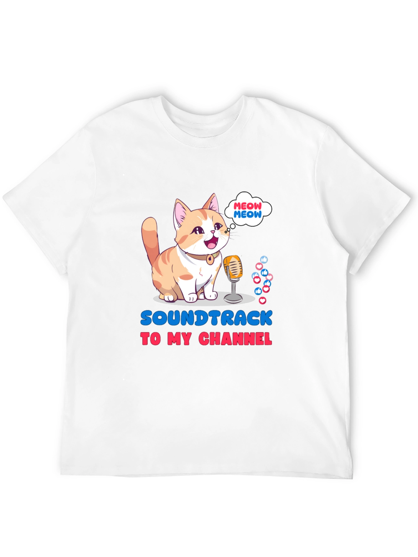 Black Soundtrack to My Channel T-Shirt view 12