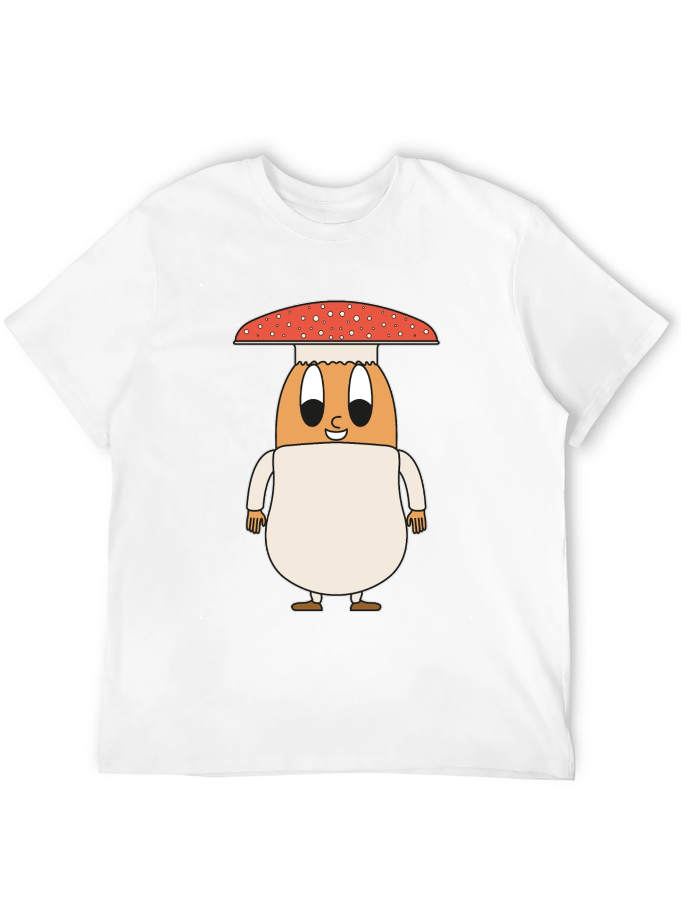 Black Mushroom Egg Graphic Tee - Unique Cartoon Design view 12