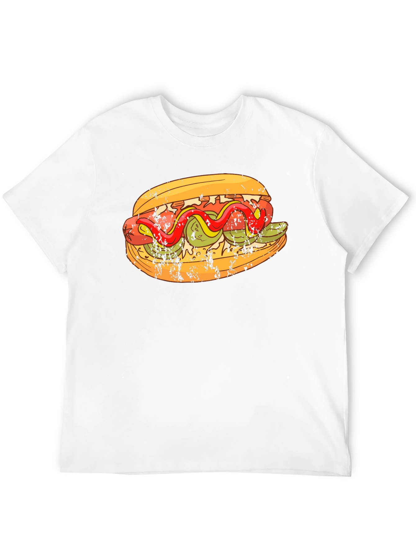 Black Hot Dog Graphic T-Shirt - Foodie Fashion Tee view 12