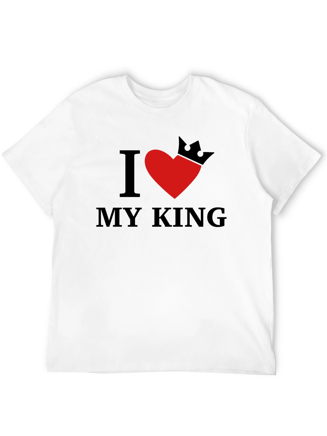 Black I Heart My King Graphic Tee - Soft Cotton Blend view 12
