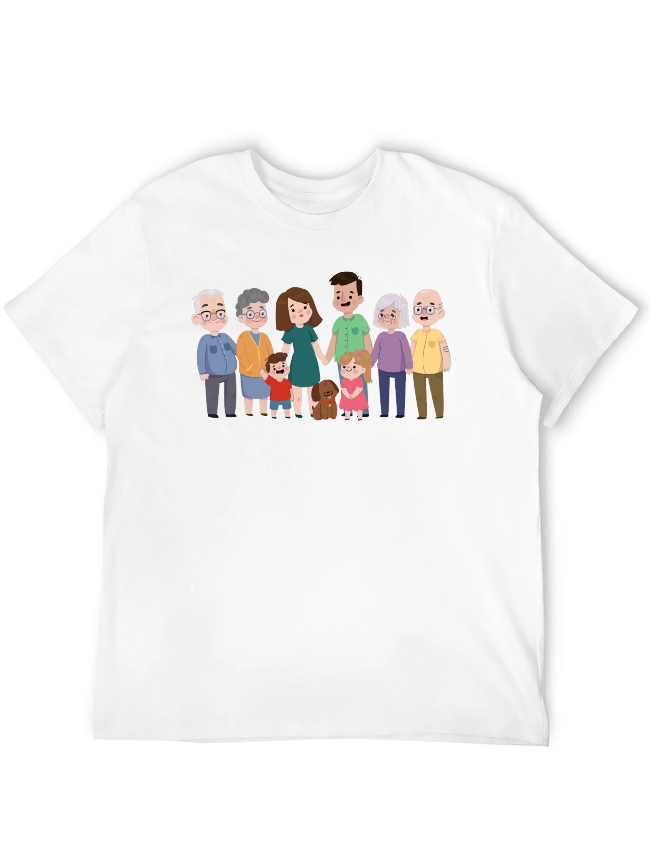 Black Family Portrait Graphic Tee - Black Cotton Blend view 12