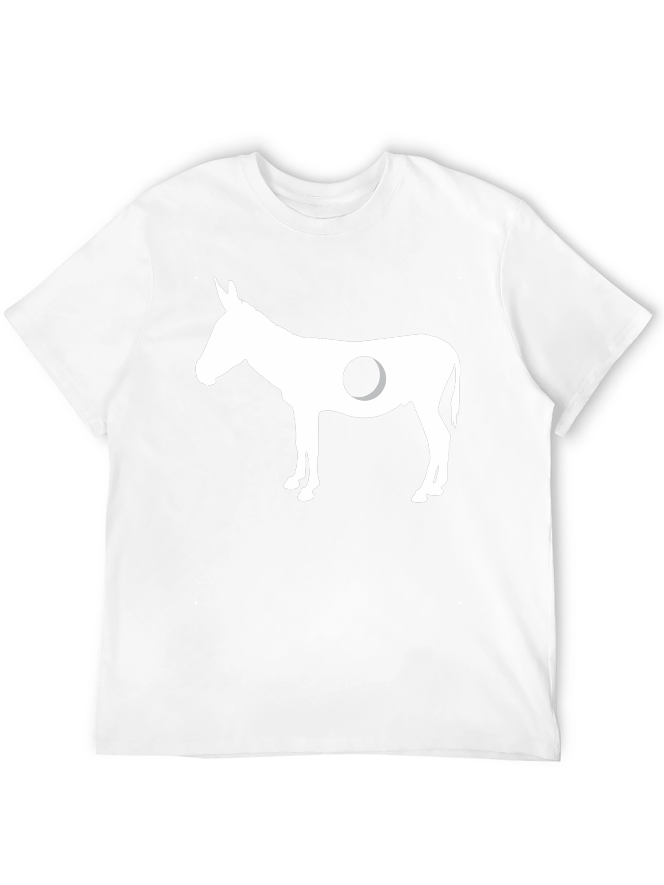 Black Donkey Hole Funny Graphic Tee - Black view 12