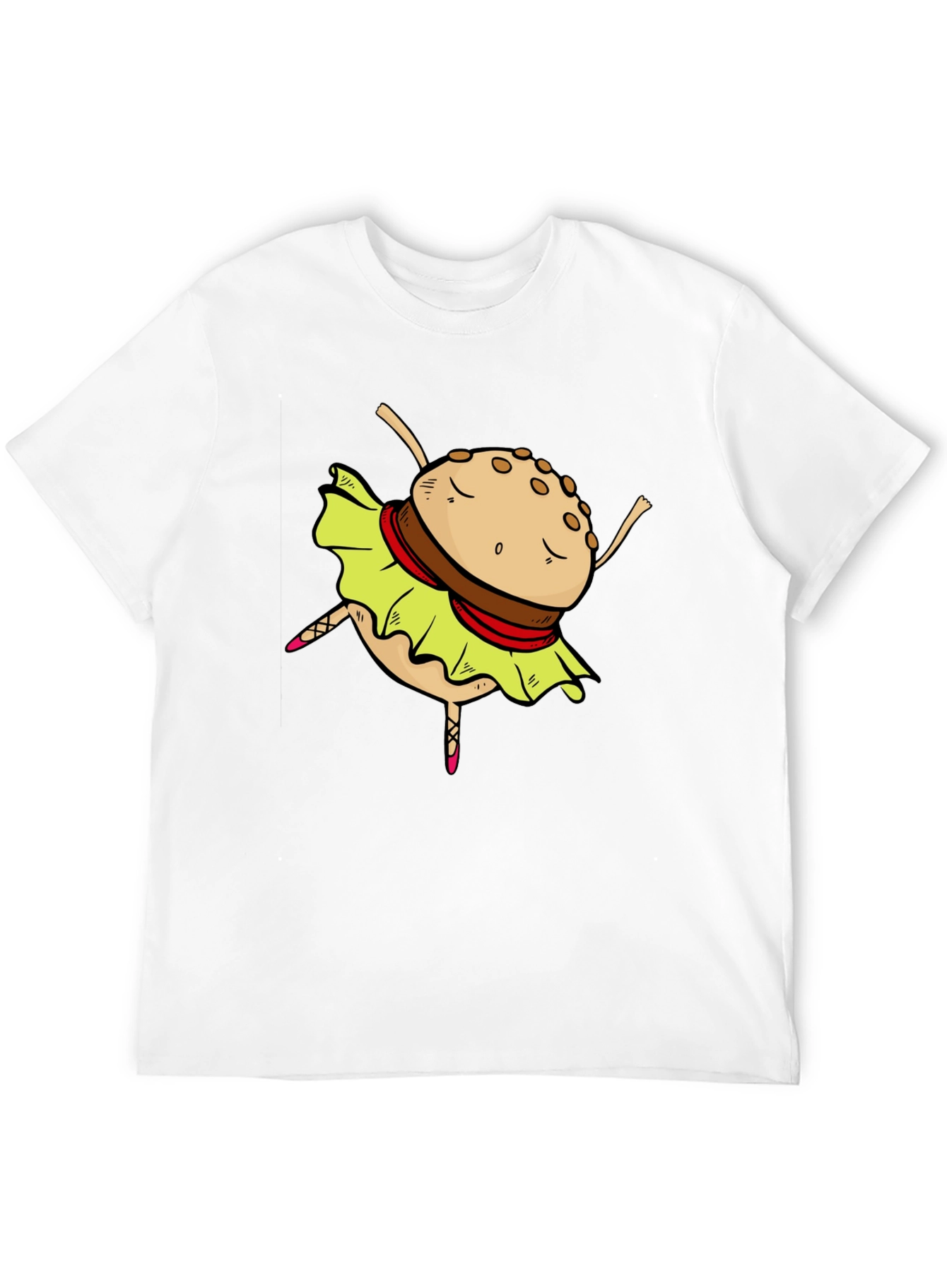 Black Burger Ballerina Graphic T-Shirt view 12