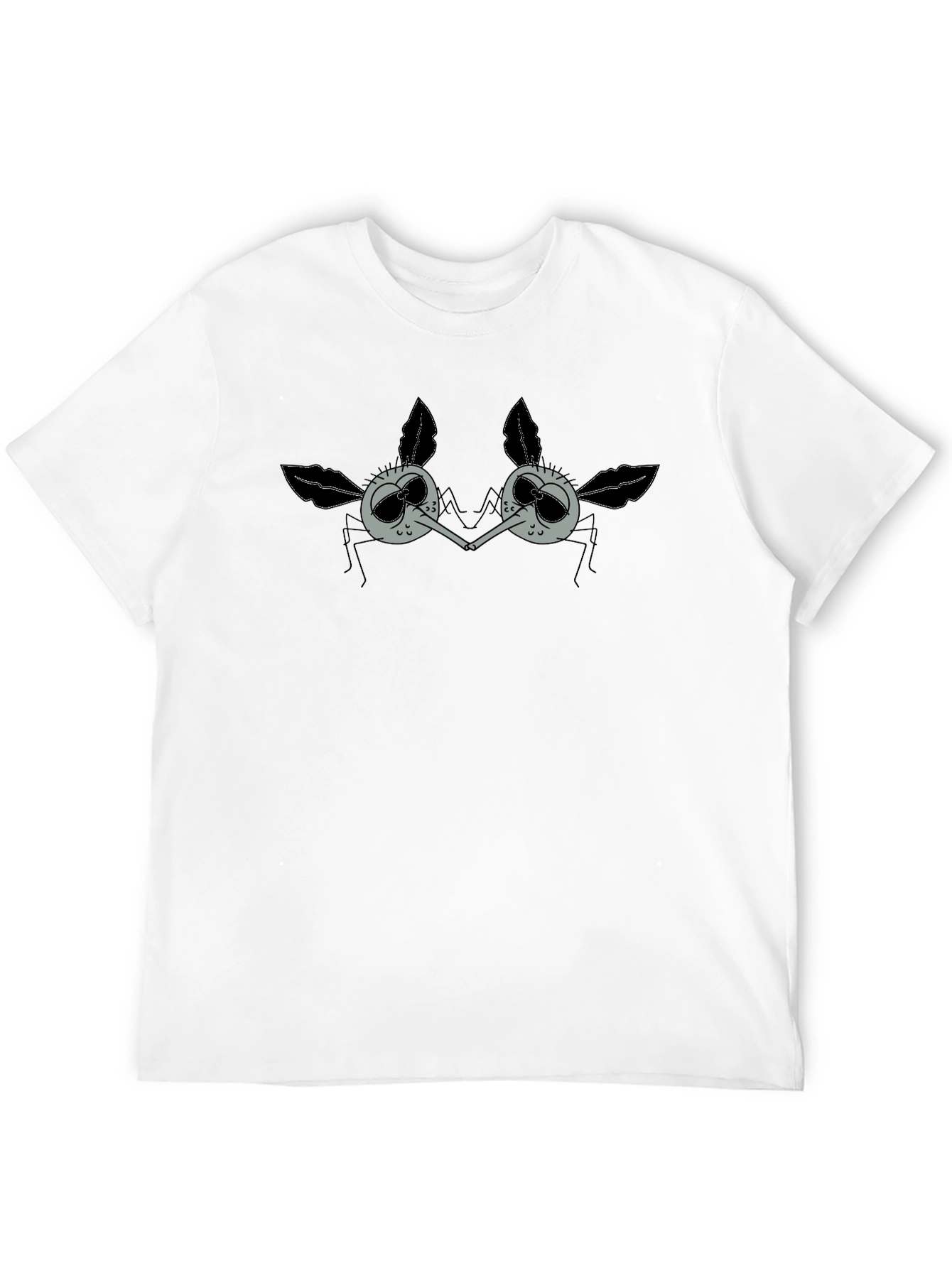 Black Mosquito Love T-Shirt - Funny Graphic Tee view 12