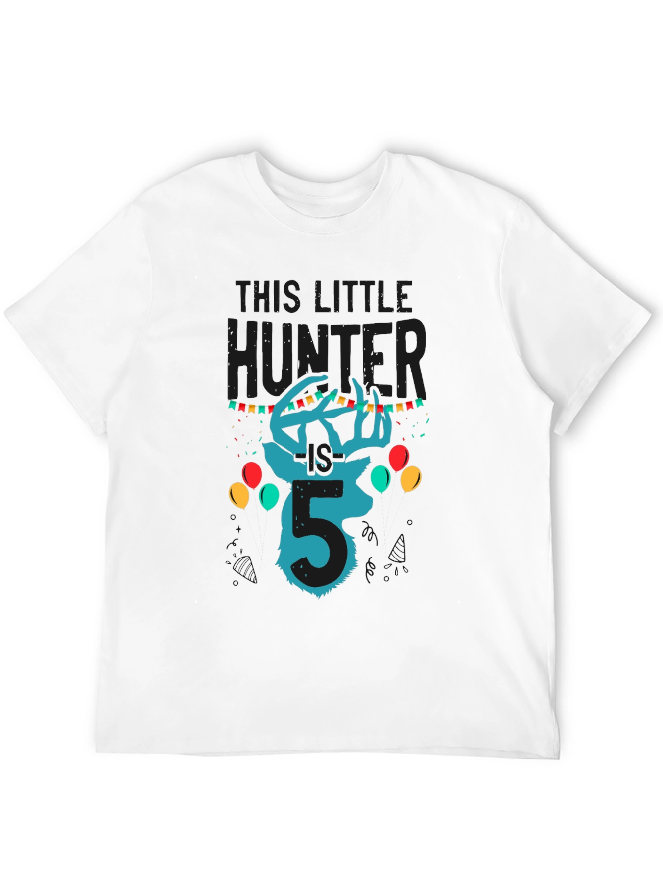 This Little Hunter Birthday Shirt - Size 5 - 12