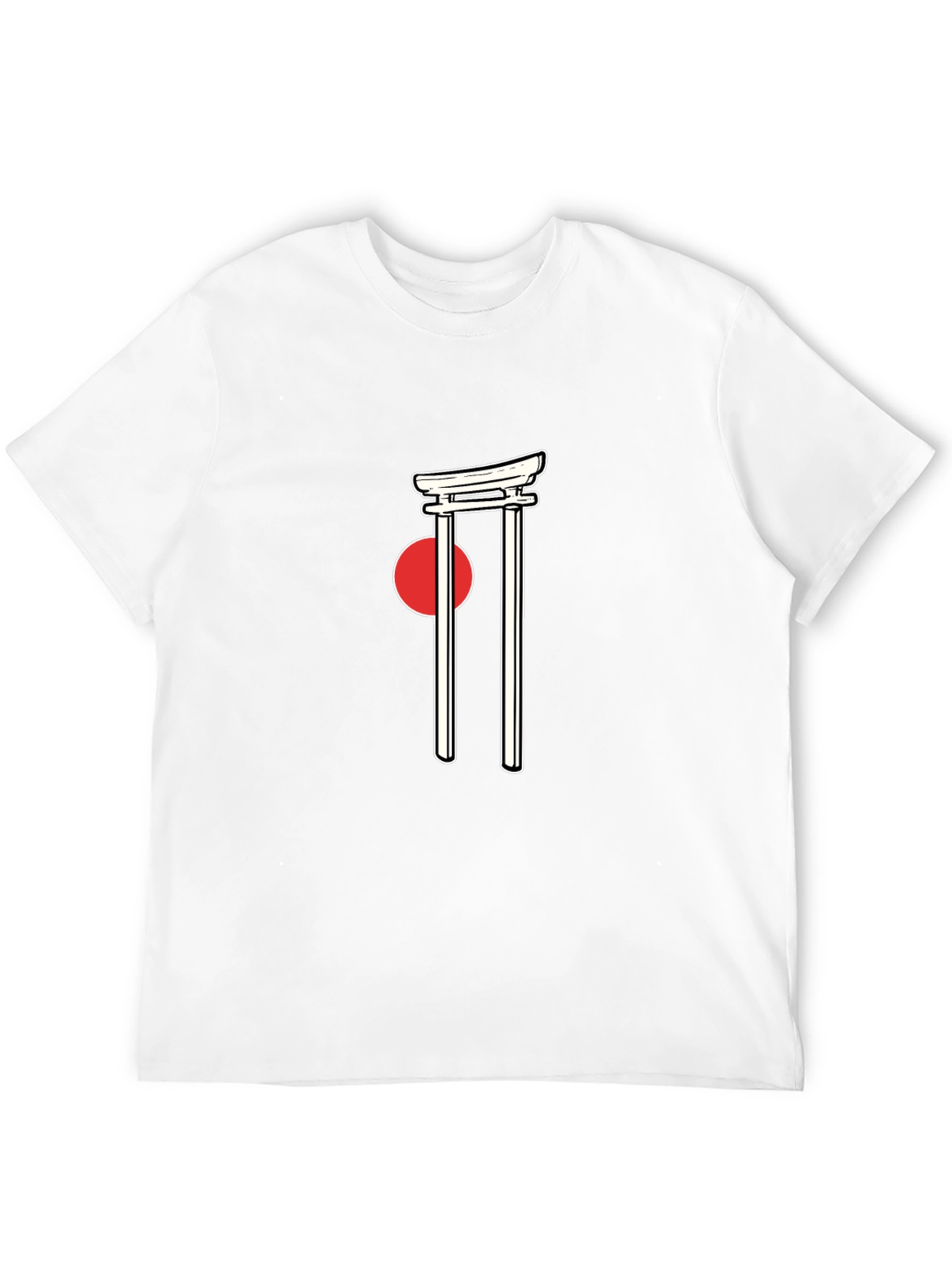 Black Japanese Torii Gate Graphic Tee view 12