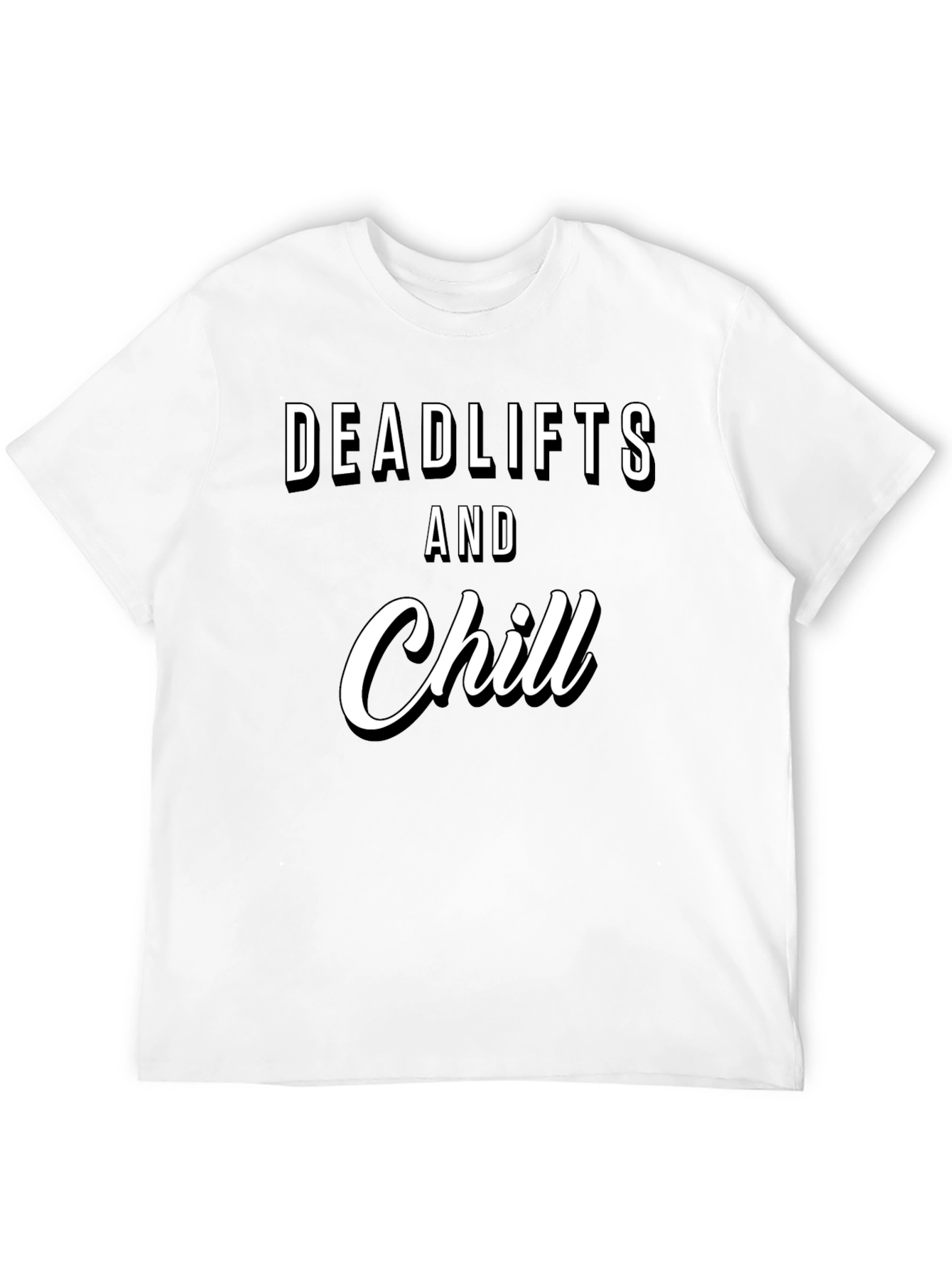 Black Deadlifts & Chill Black Graphic Tee view 12