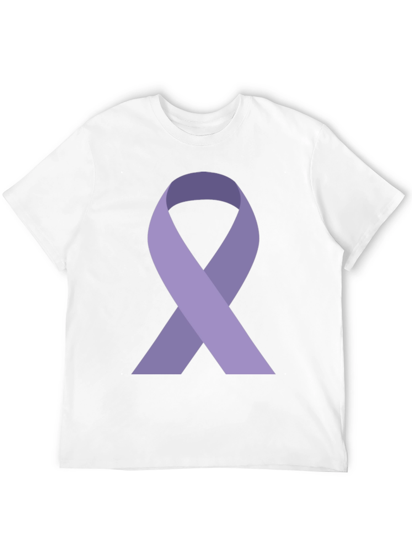 Black Purple Ribbon Awareness Graphic Tee - Unisex view 12