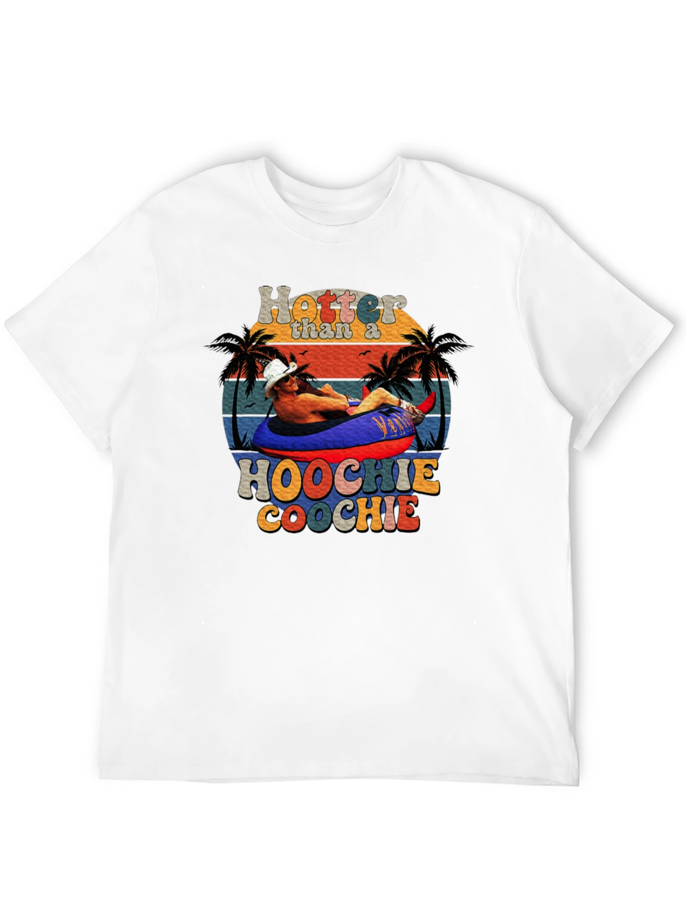 Black Hotter Than a Hoochie Coochie Graphic Tee view 12