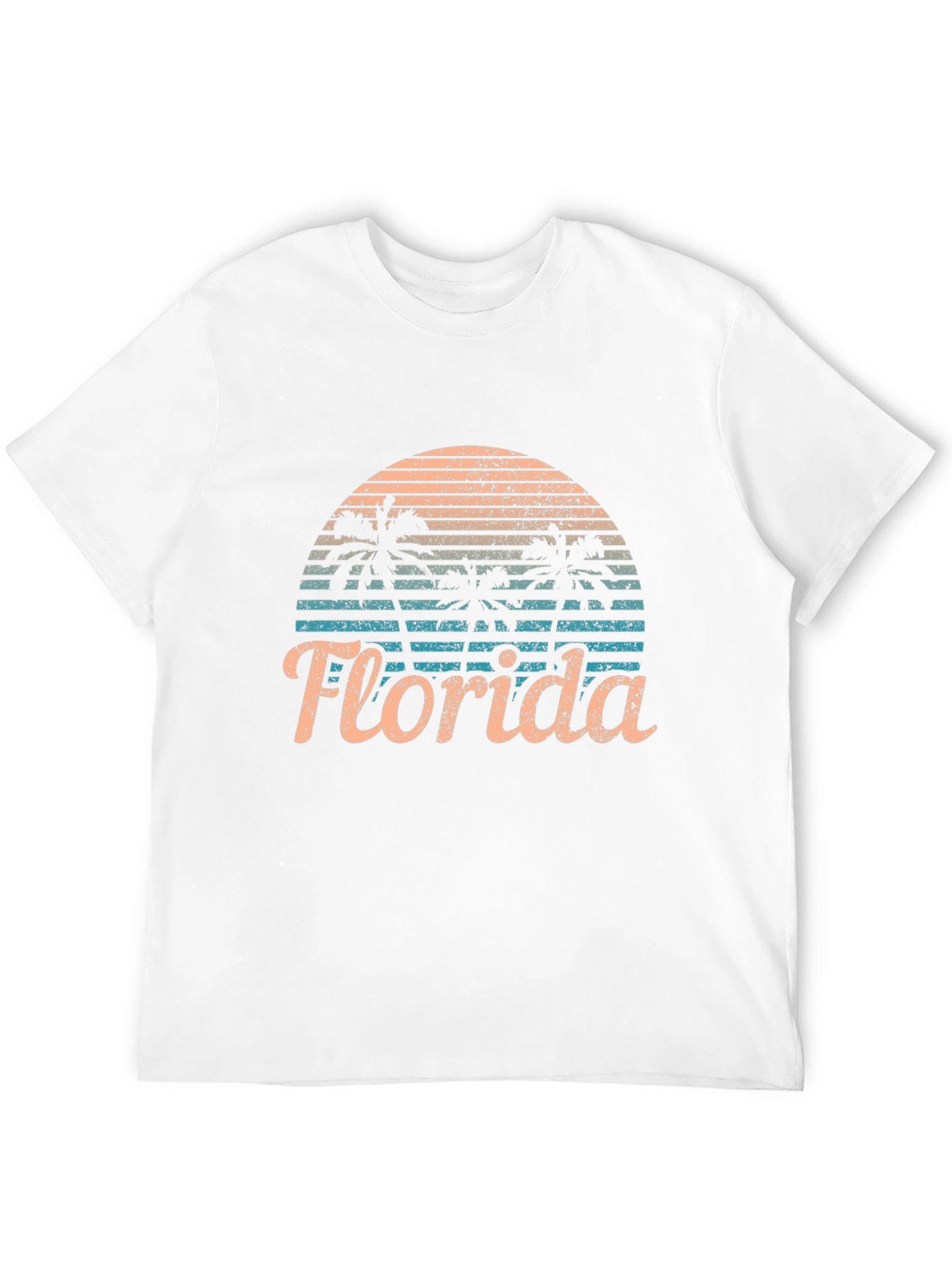 Black Florida Palm Sunset Graphic Tee view 12