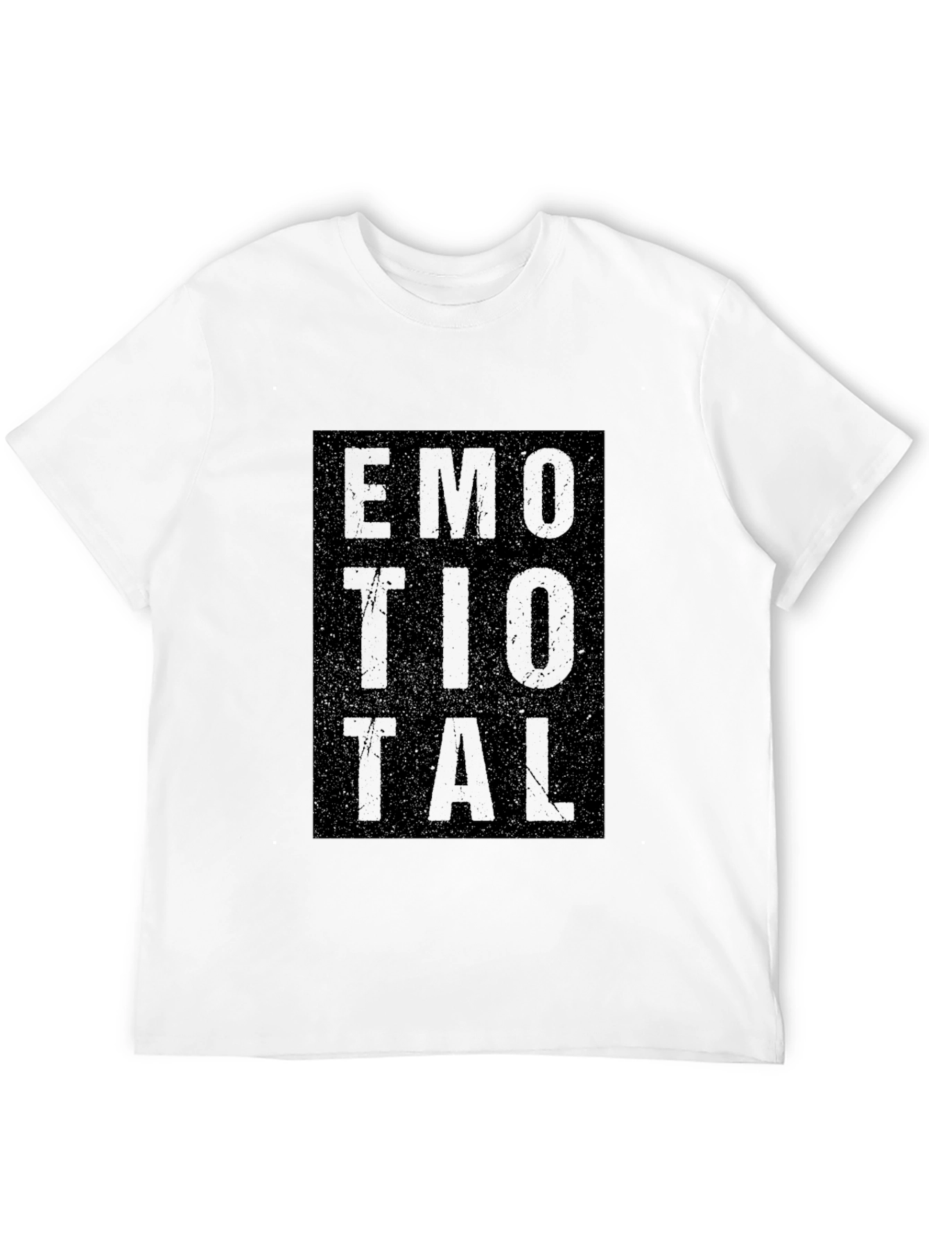 Black Emotional Graphic T-Shirt - Casual Black Tee view 12