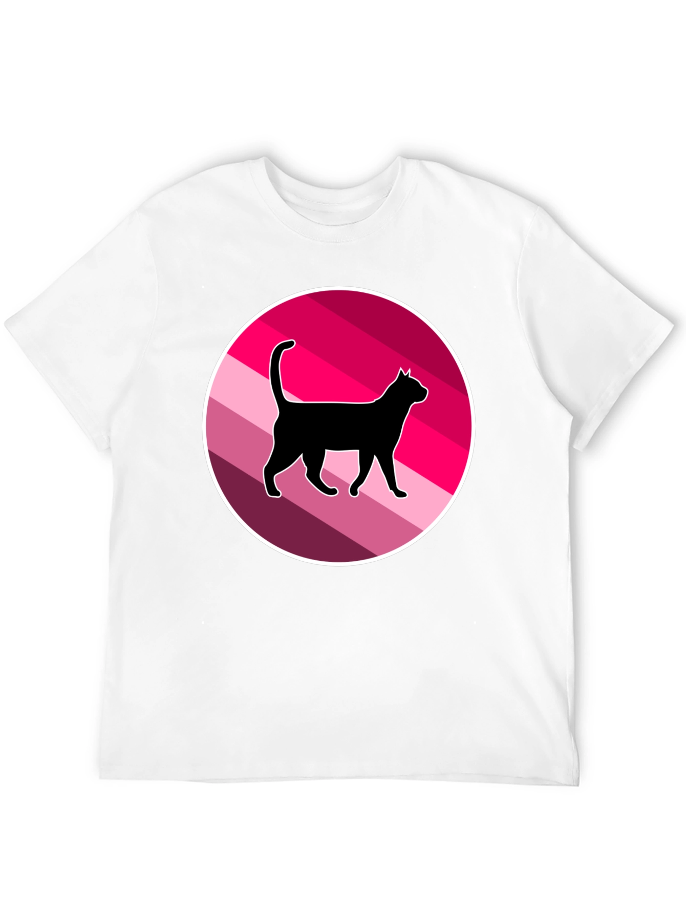 Black Cool Cat Graphic T-Shirt - Retro Style view 12