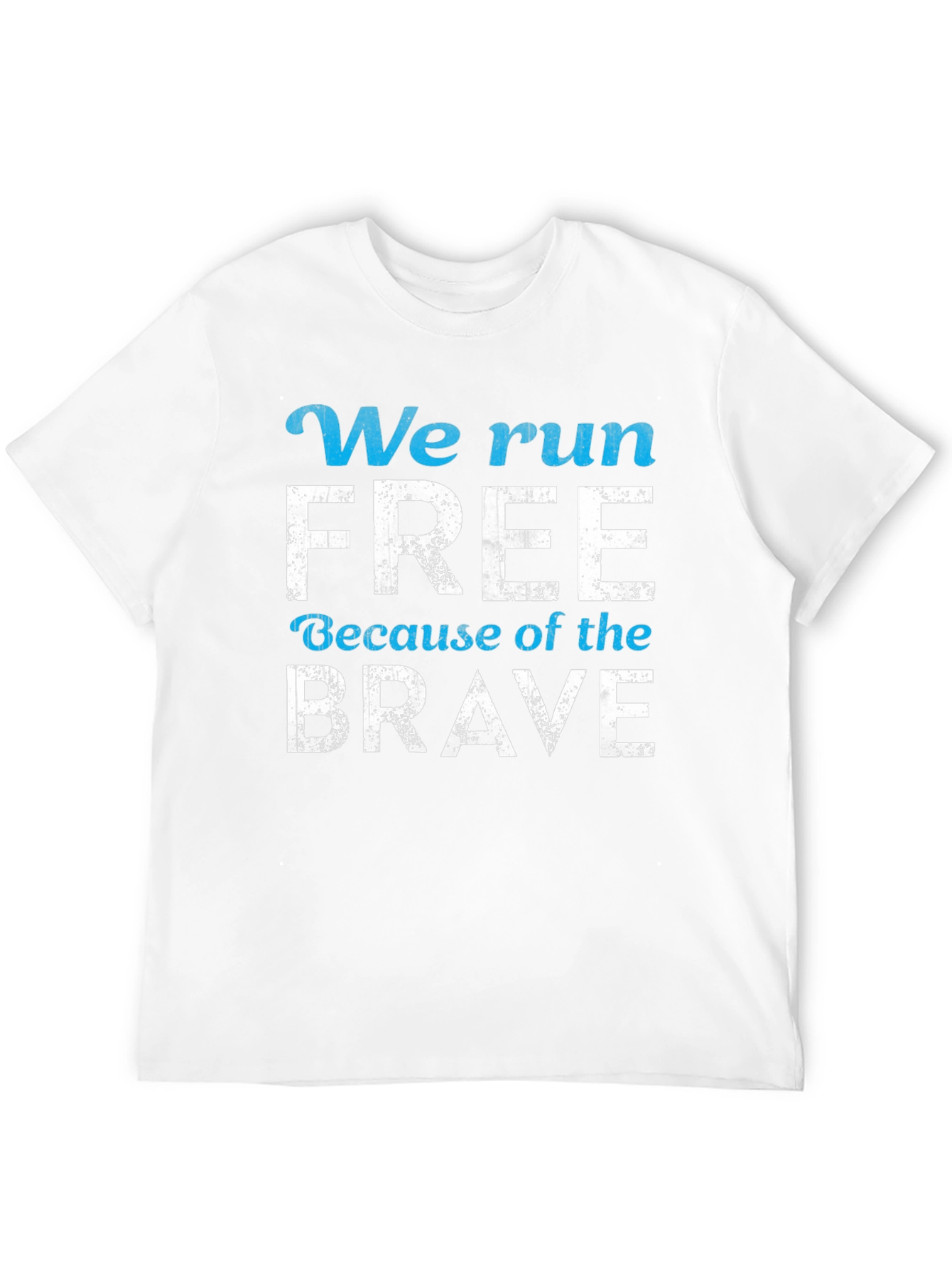 Black We Run Free Patriotic T-Shirt view 12