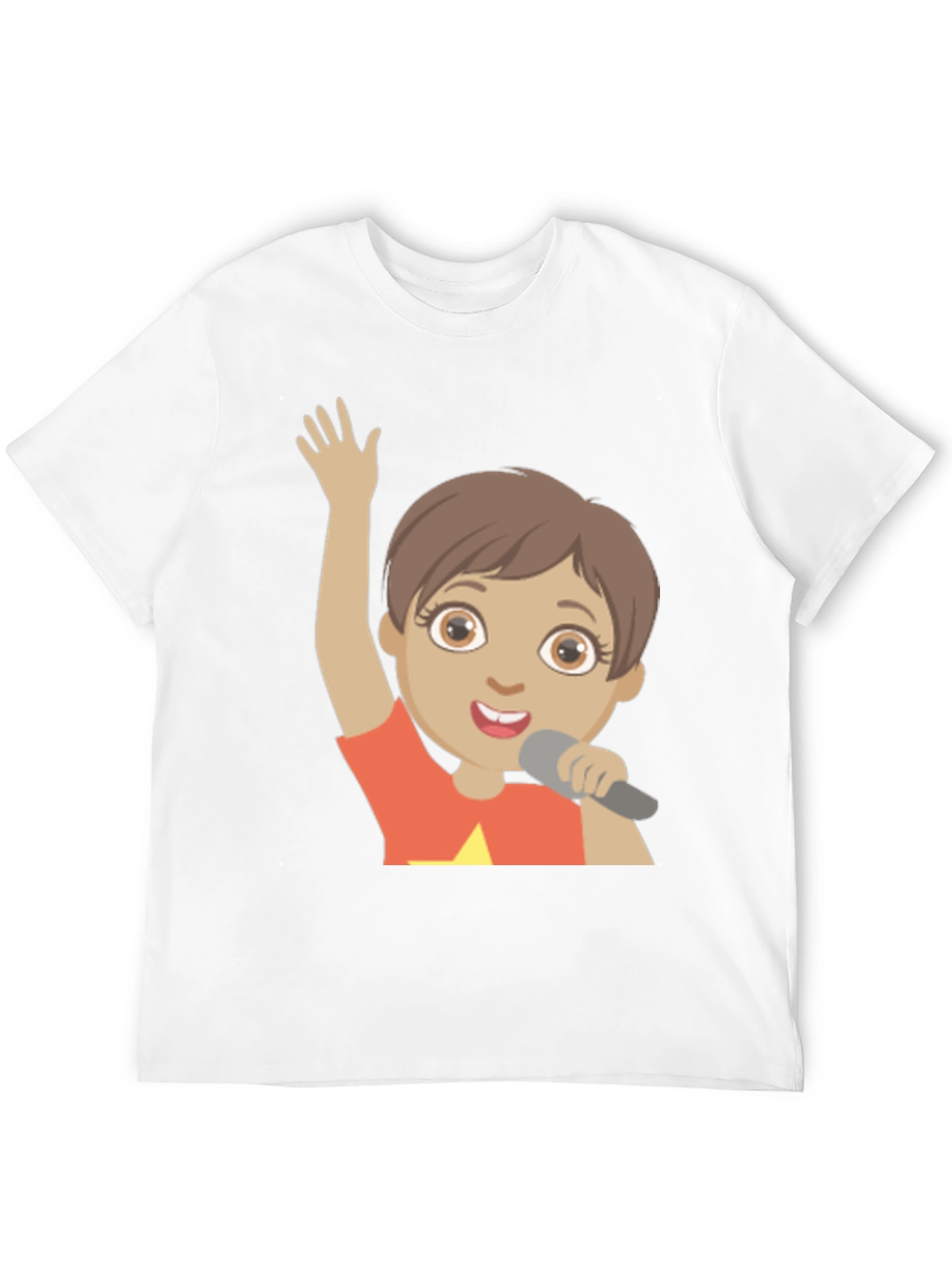 Black Cartoon Character Graphic Print Black T-Shirt view 12