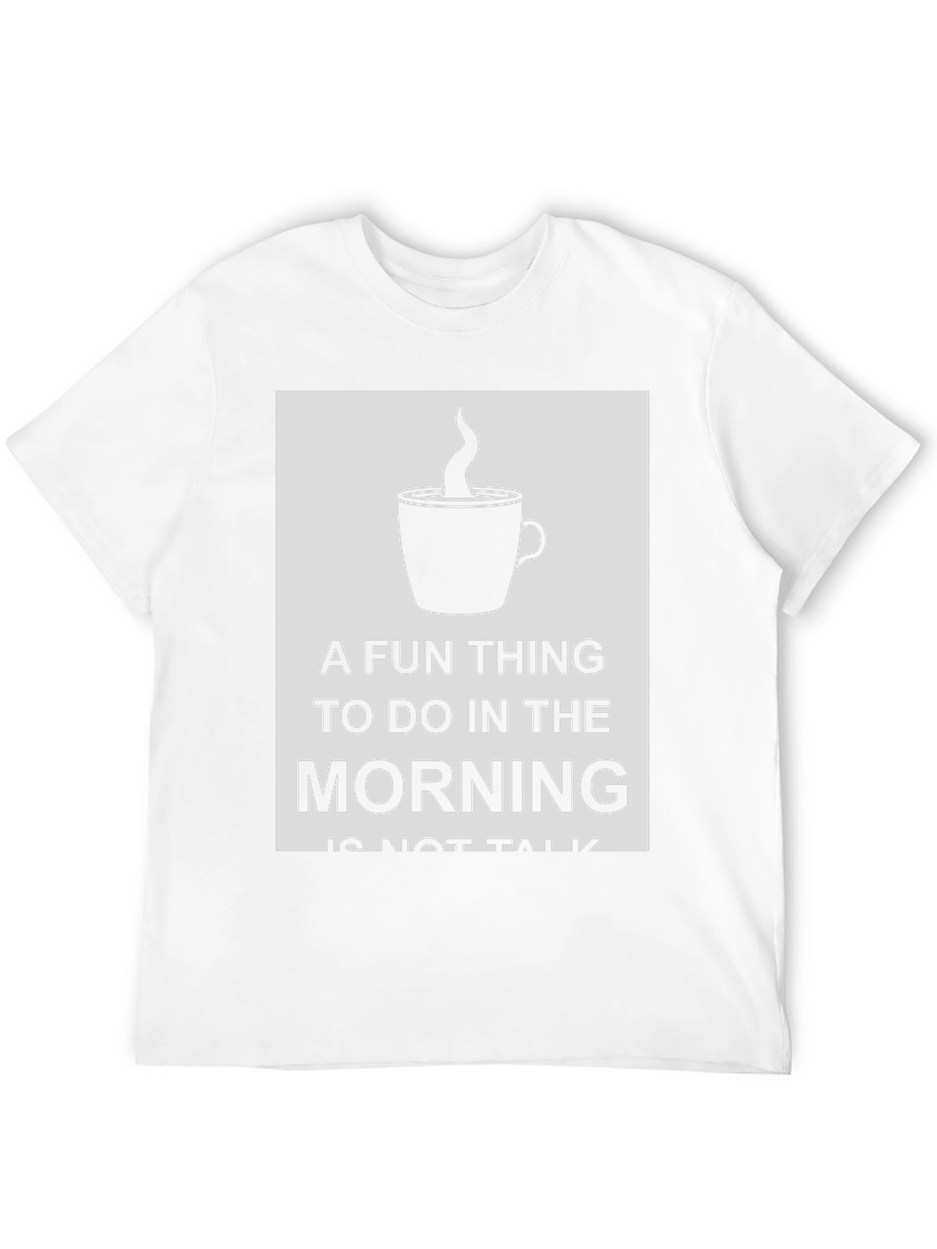 Black Funny Morning Coffee Graphic T-Shirt view 12