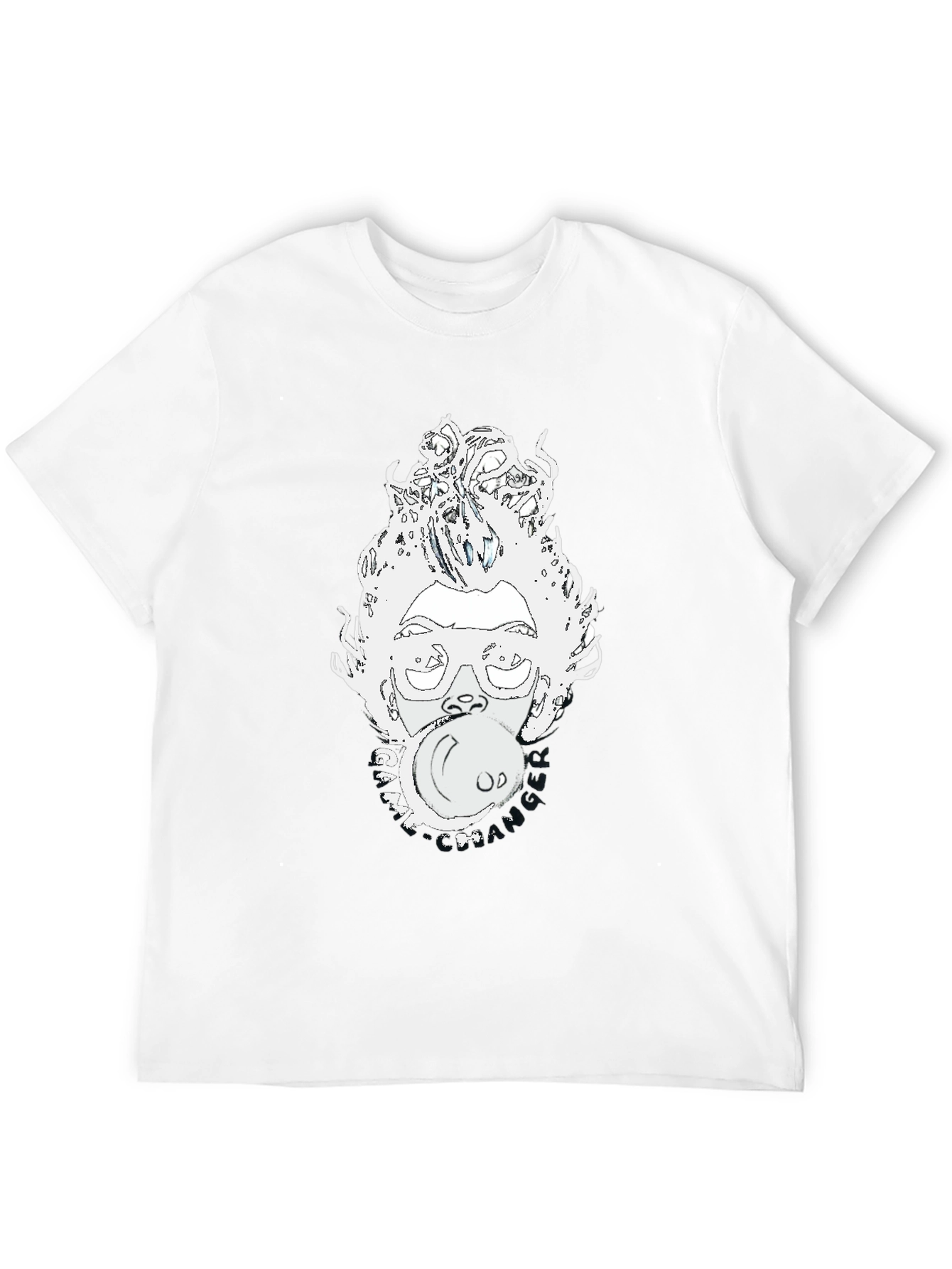 Black Bubblegum Pop Art Graphic Tee - Black view 12