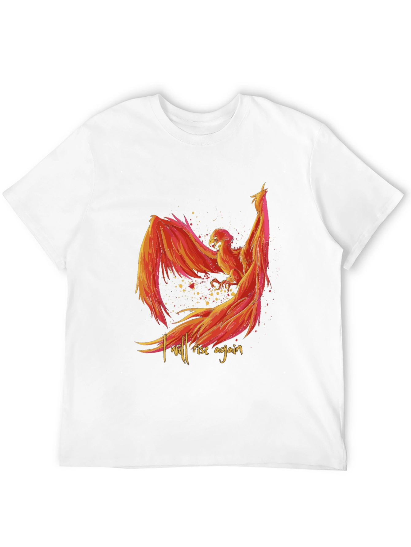 Black Phoenix Rising Graphic Tee - Black view 12