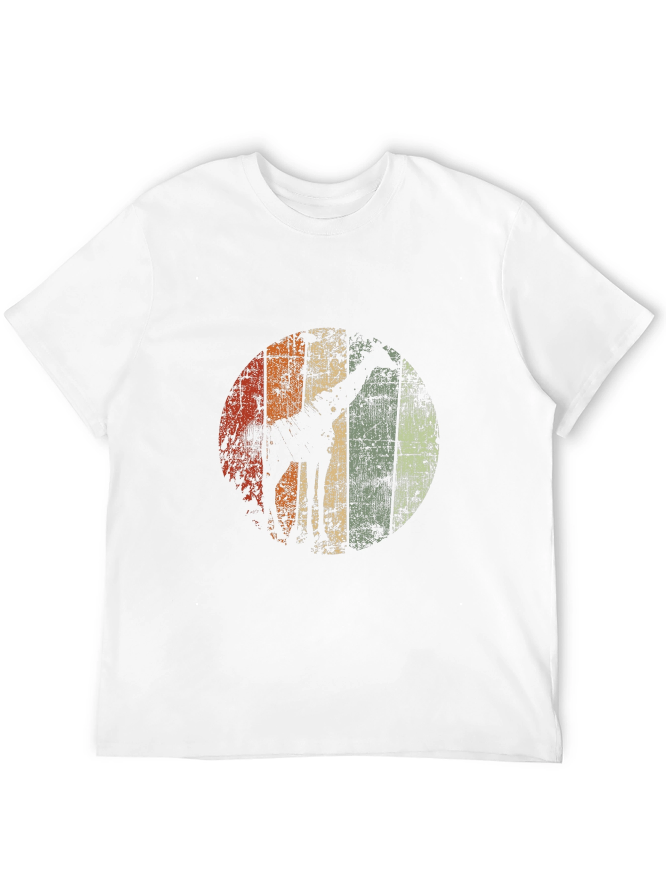 Black Retro Giraffe Graphic Tee view 12