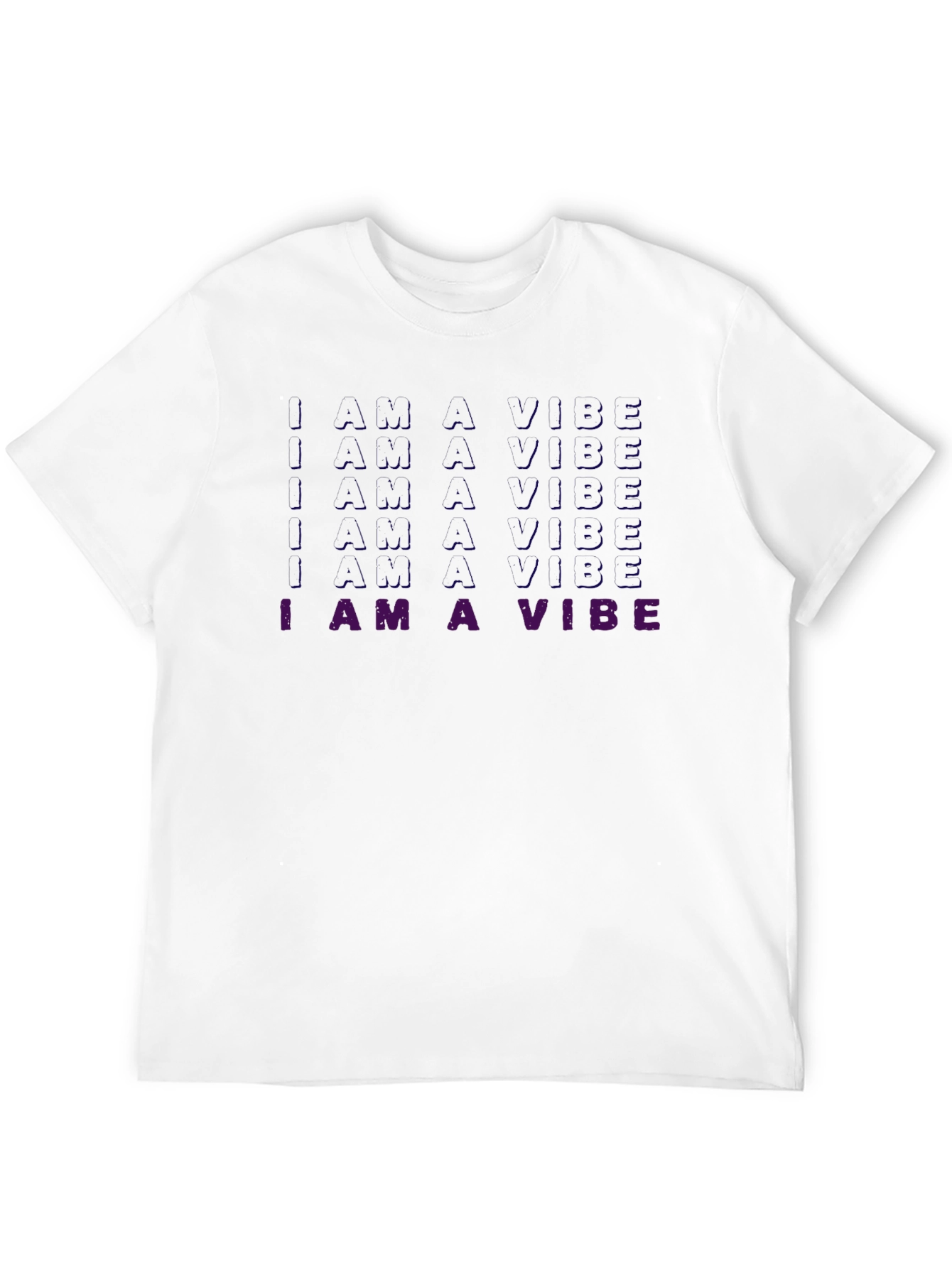Black I am a Vibe T-Shirt view 12