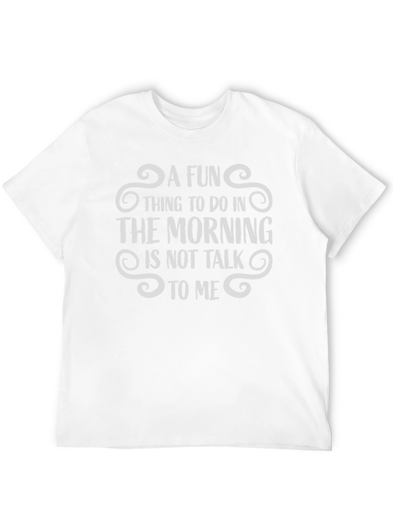 Black Funny "Don't Talk To Me" Morning Graphic Tee view 12