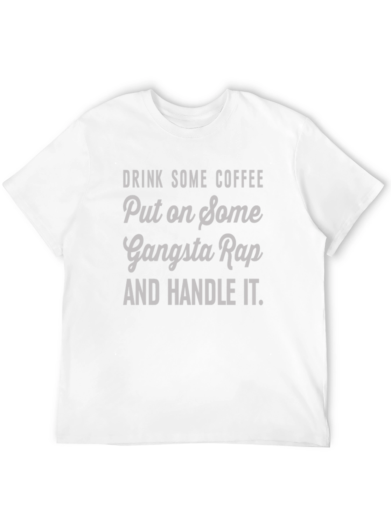 Black Gangsta Rap Coffee T-Shirt view 12