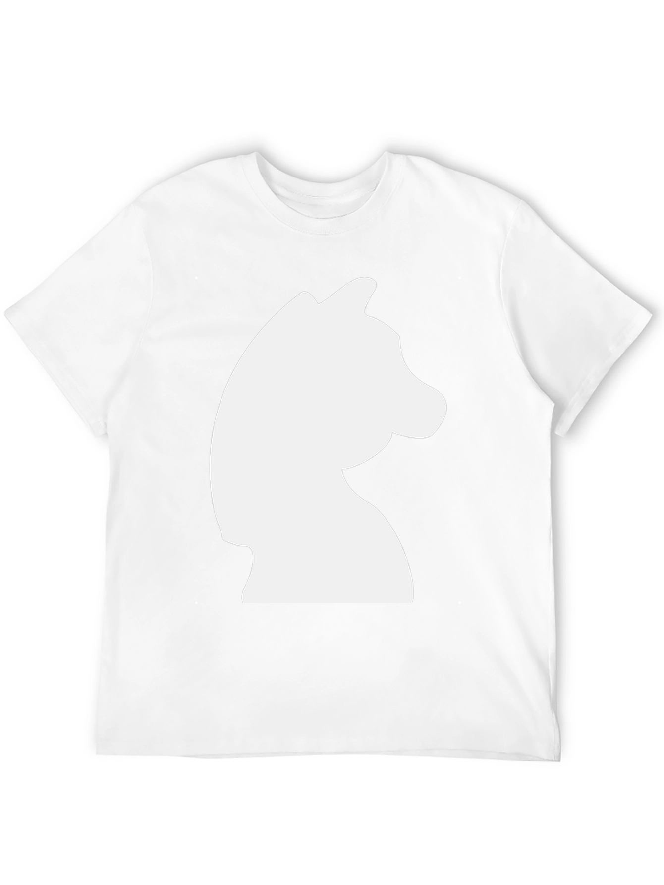 Chess Knight Graphic Tee - Black Cotton Casual Shirt - 12
